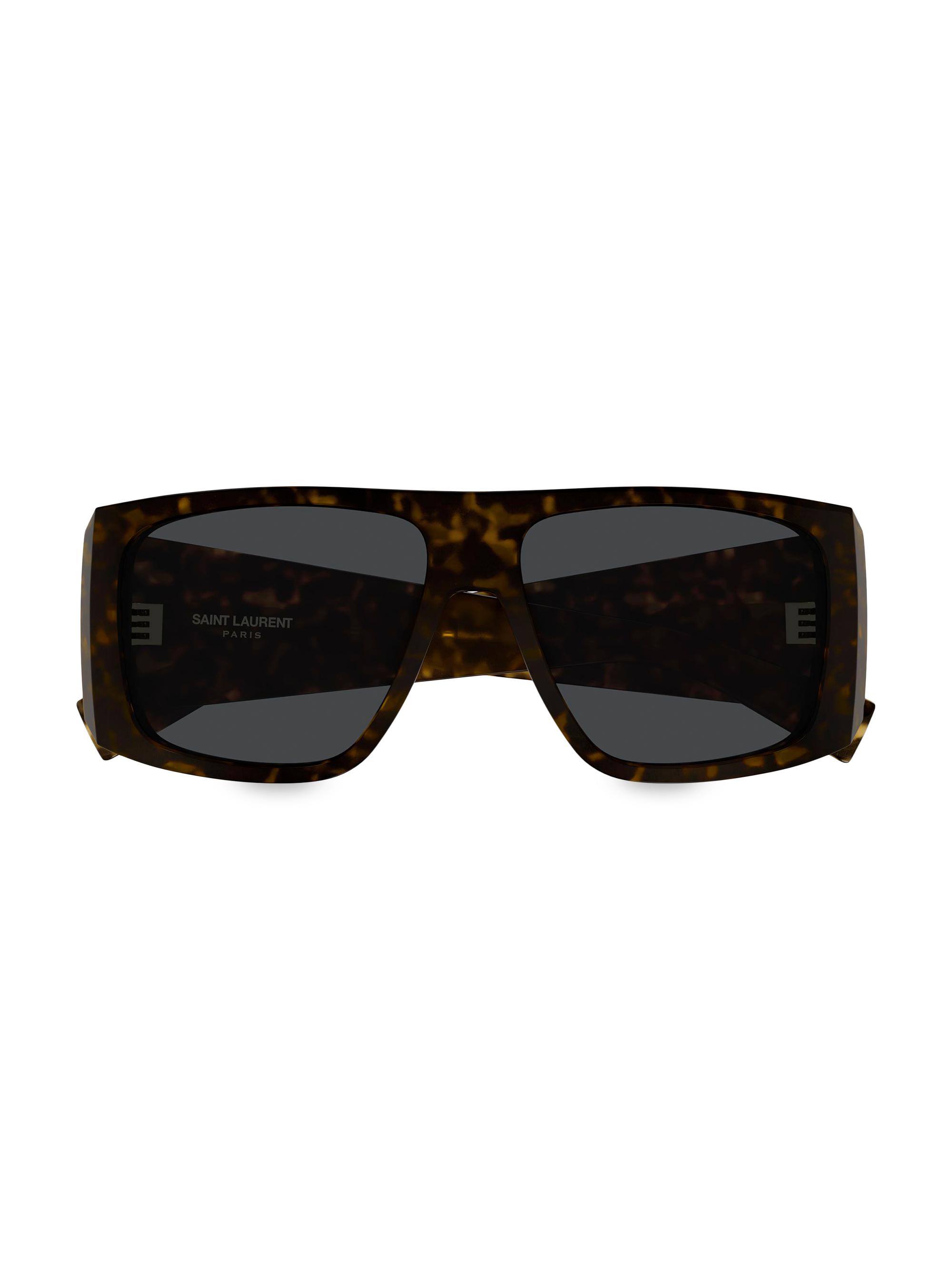 Saint Laurent 57MM Rectangular Sunglasses | Saks Fifth Avenue