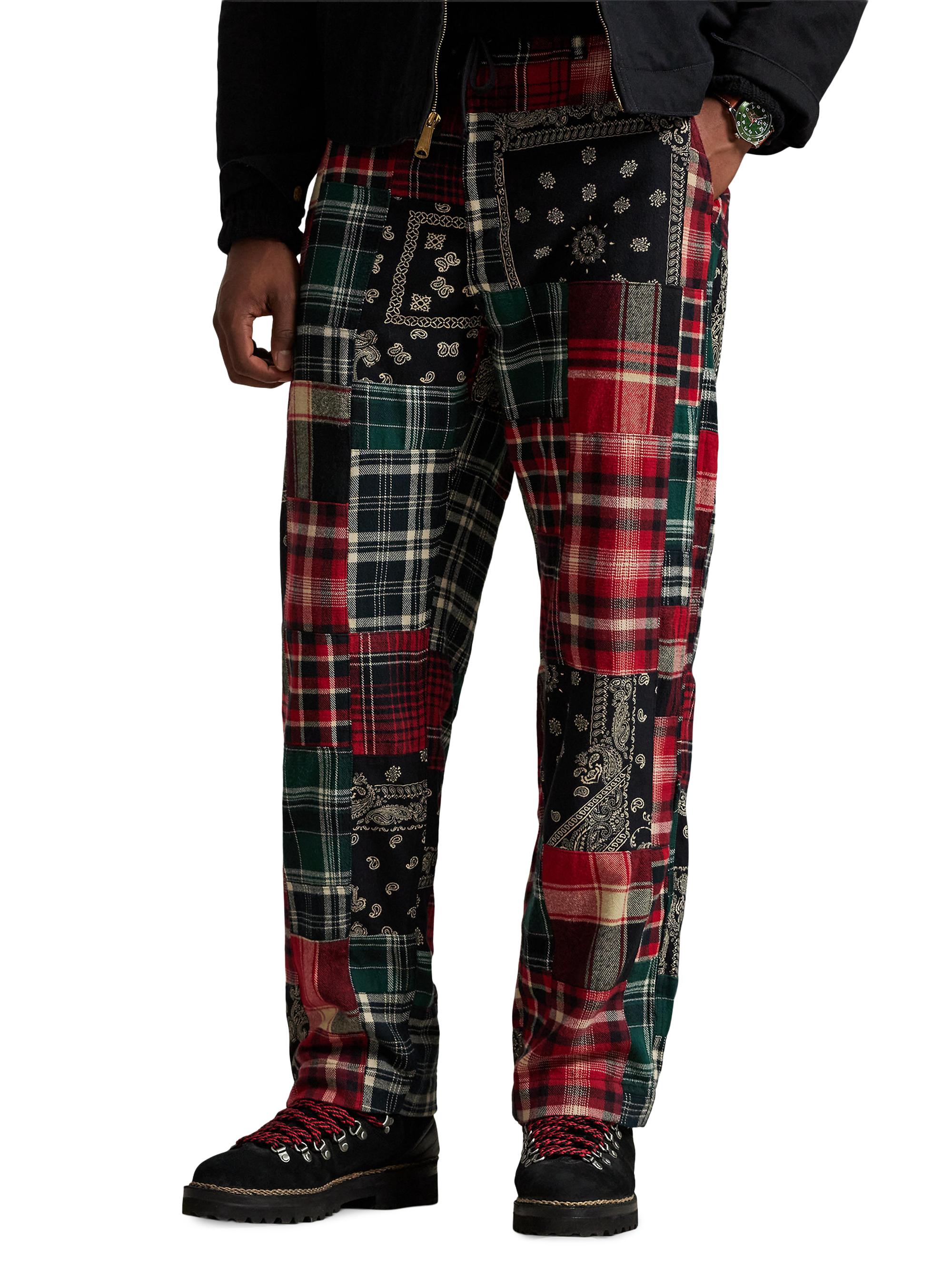 Polo Ralph Lauren Patchwork Cotton Flannel Pants | Saks Fifth Avenue
