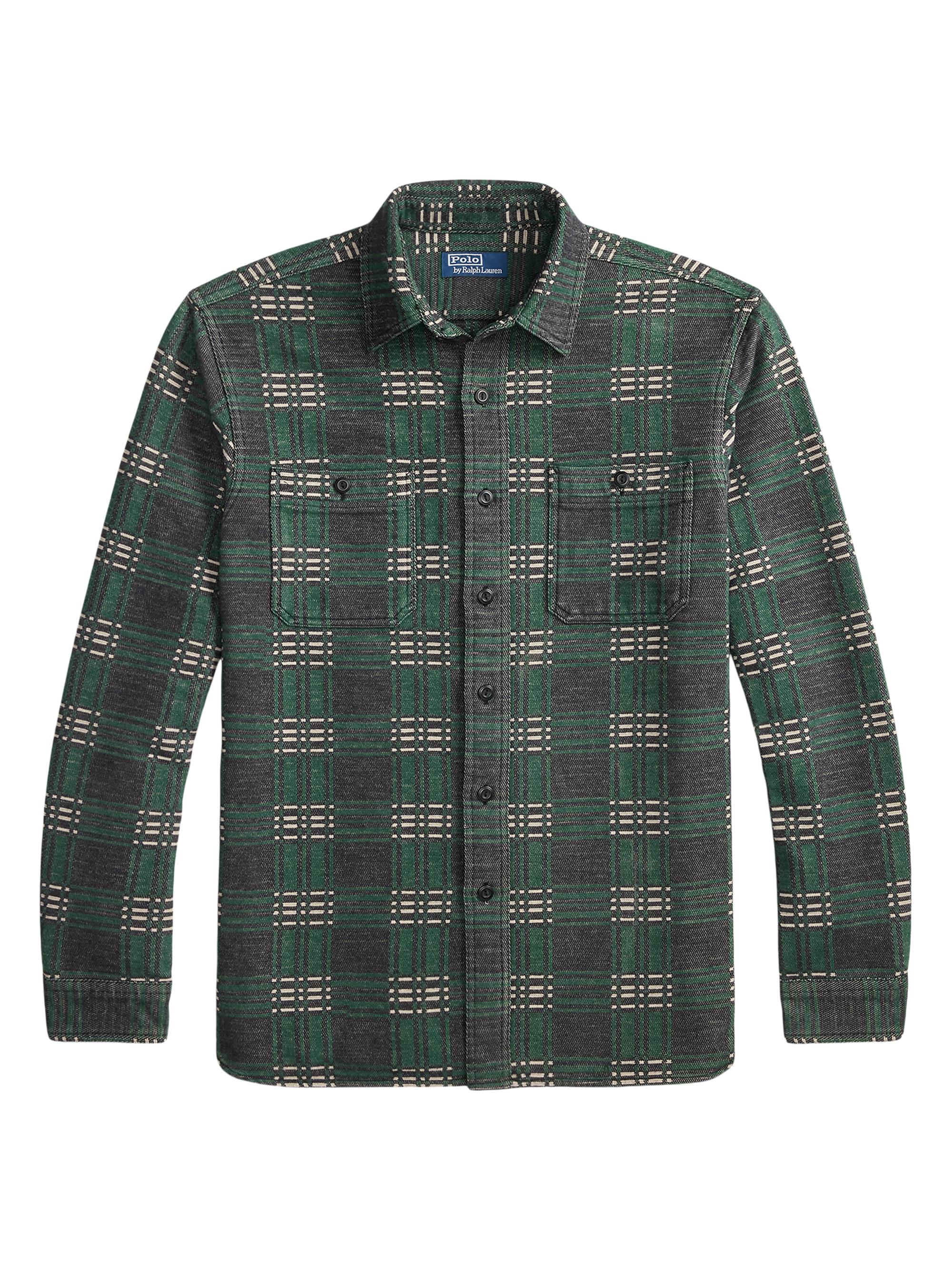 Polo Ralph Lauren Classic-Fit Indigo Madras Shirt | Saks Fifth Avenue