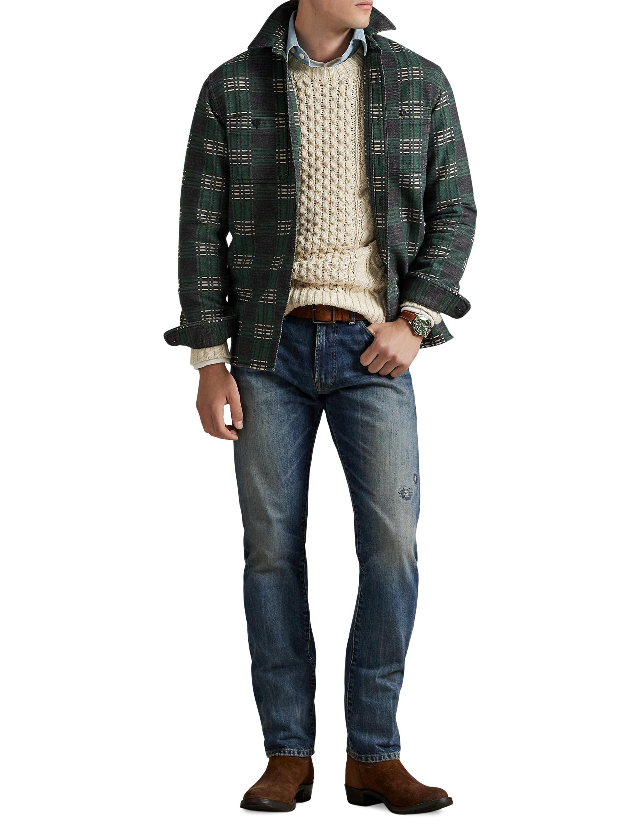Polo Ralph Lauren Two-Sided Jacquard Flannel Shirt | Saks Fifth Avenue