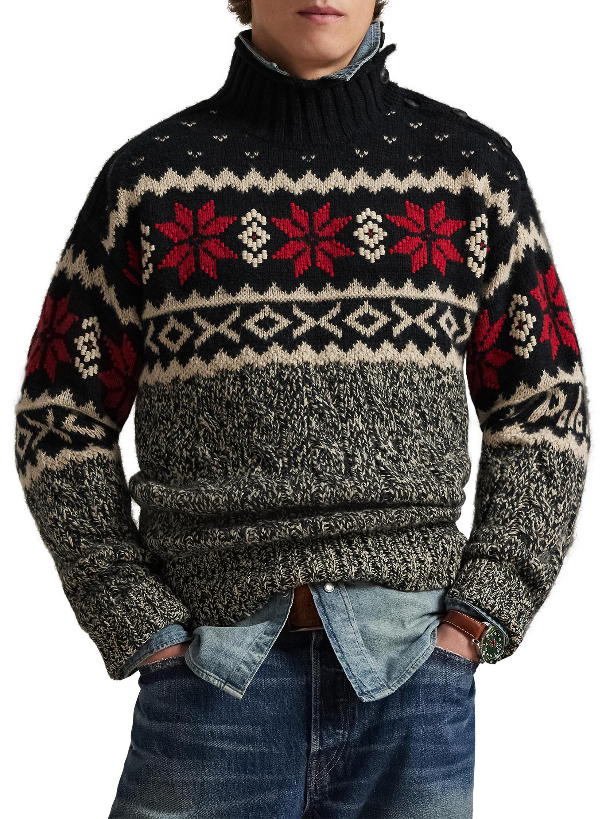 Polo Ralph Lauren Fair Isle-Style Wool-Blend Sweater | Saks Fifth