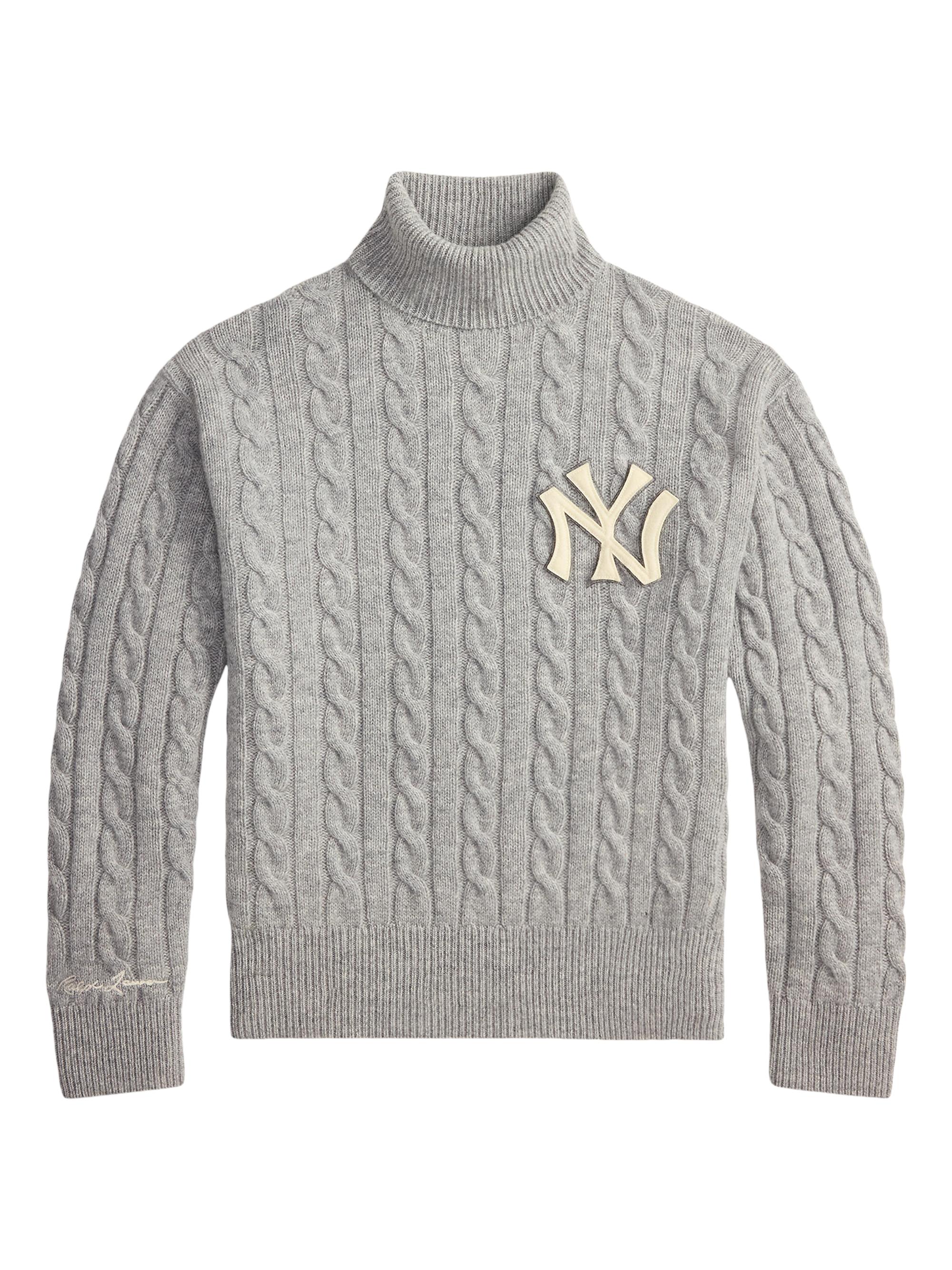 Polo Ralph Lauren New York Yankees Cable-Knit Turtleneck Sweater