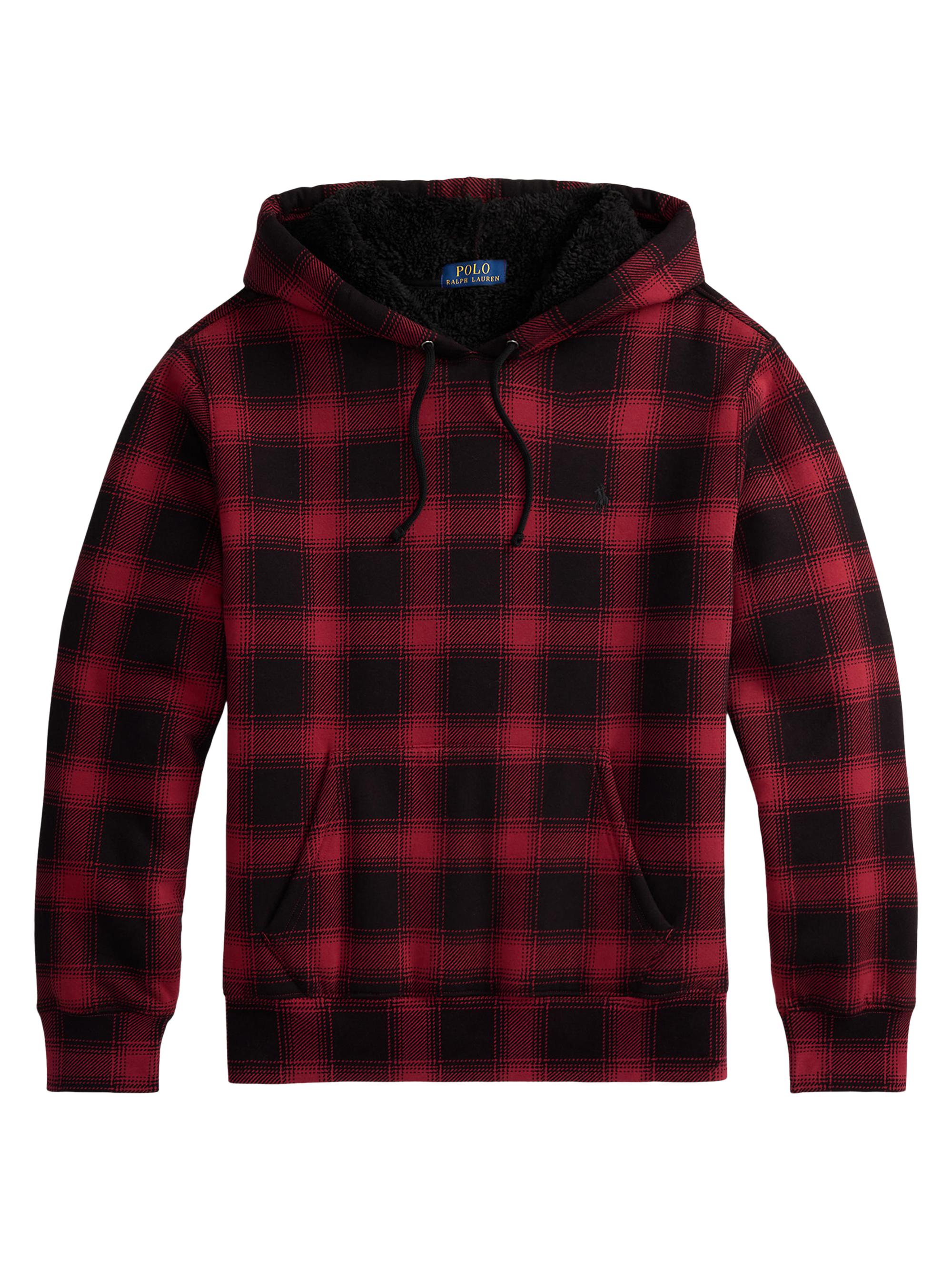 Polo Ralph Lauren Plaid Half-Zip Fleece Hoodie | Saks Fifth Avenue