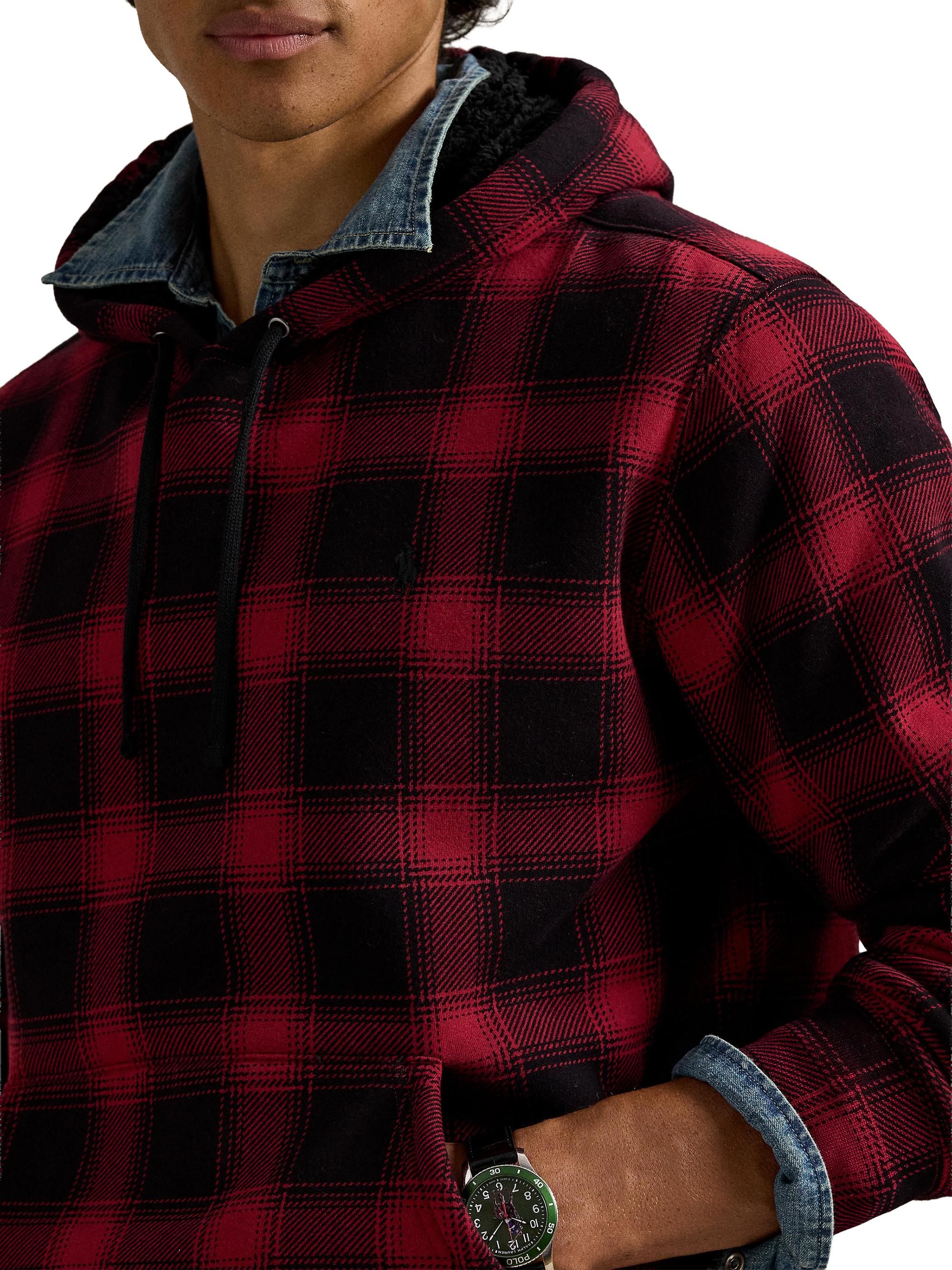 Polo Ralph Lauren Magic Cotton Fleece Plaid Hoodie | Saks Fifth Avenue