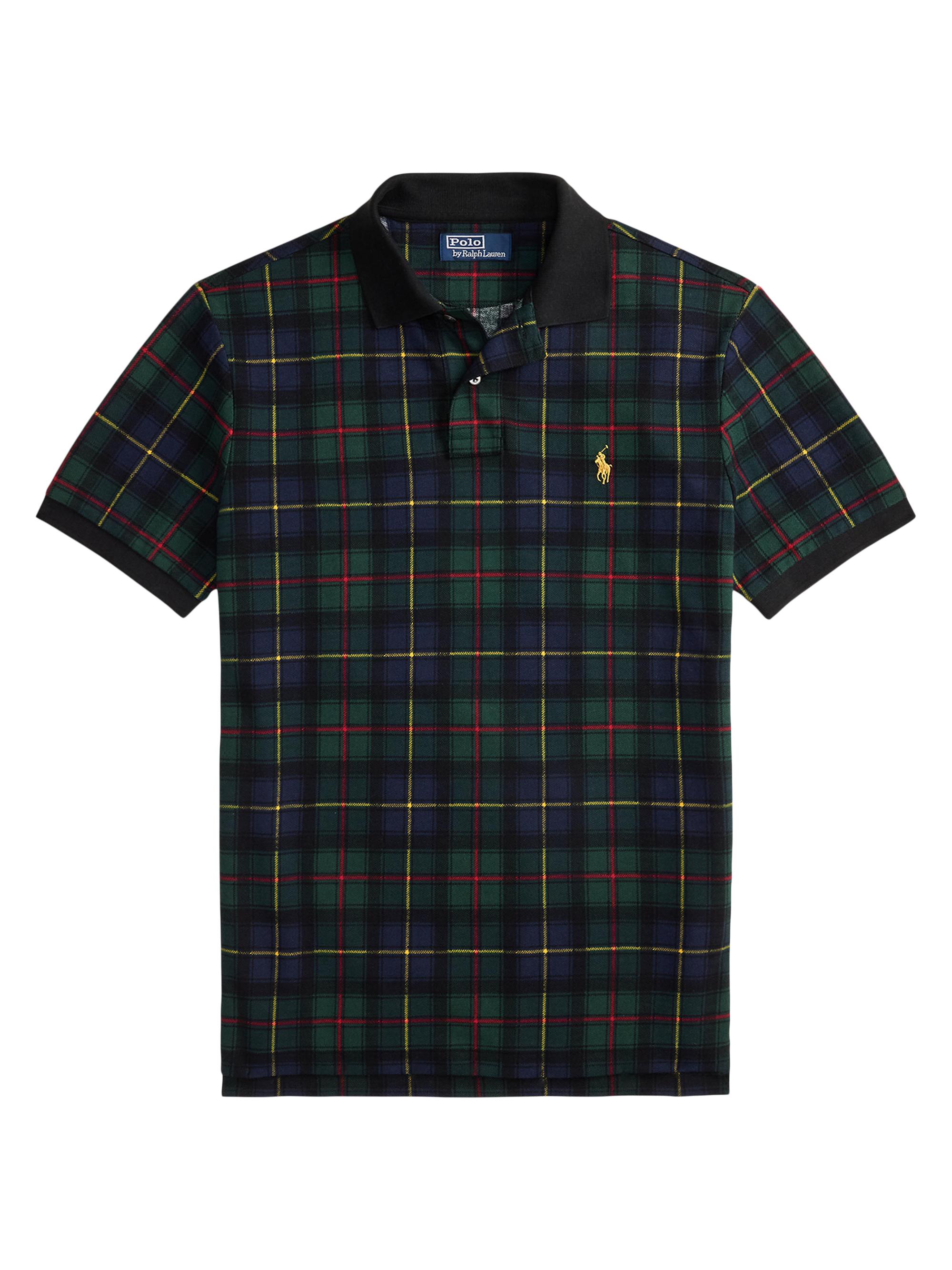 Polo Ralph Lauren Men's Plaid Cotton Mesh Polo Shirt - The Polo Tartan
