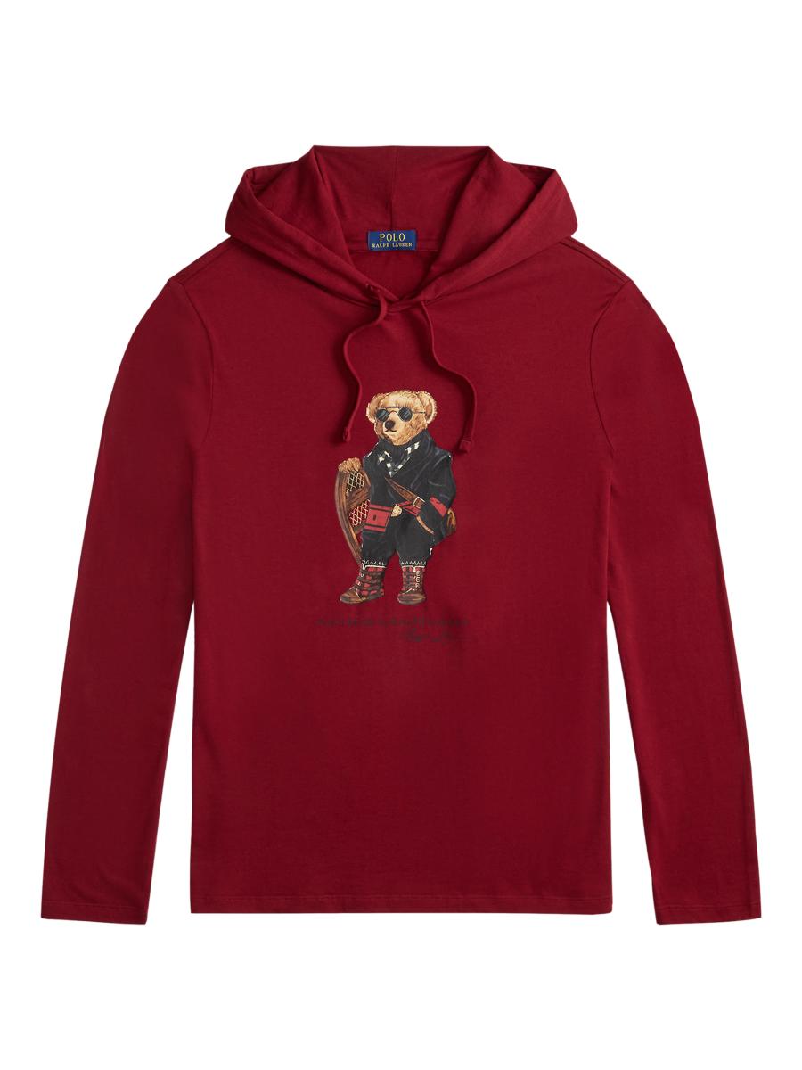 Polo Ralph Lauren Polo Bear Hooded Cotton Long-Sleeve T-Shirt