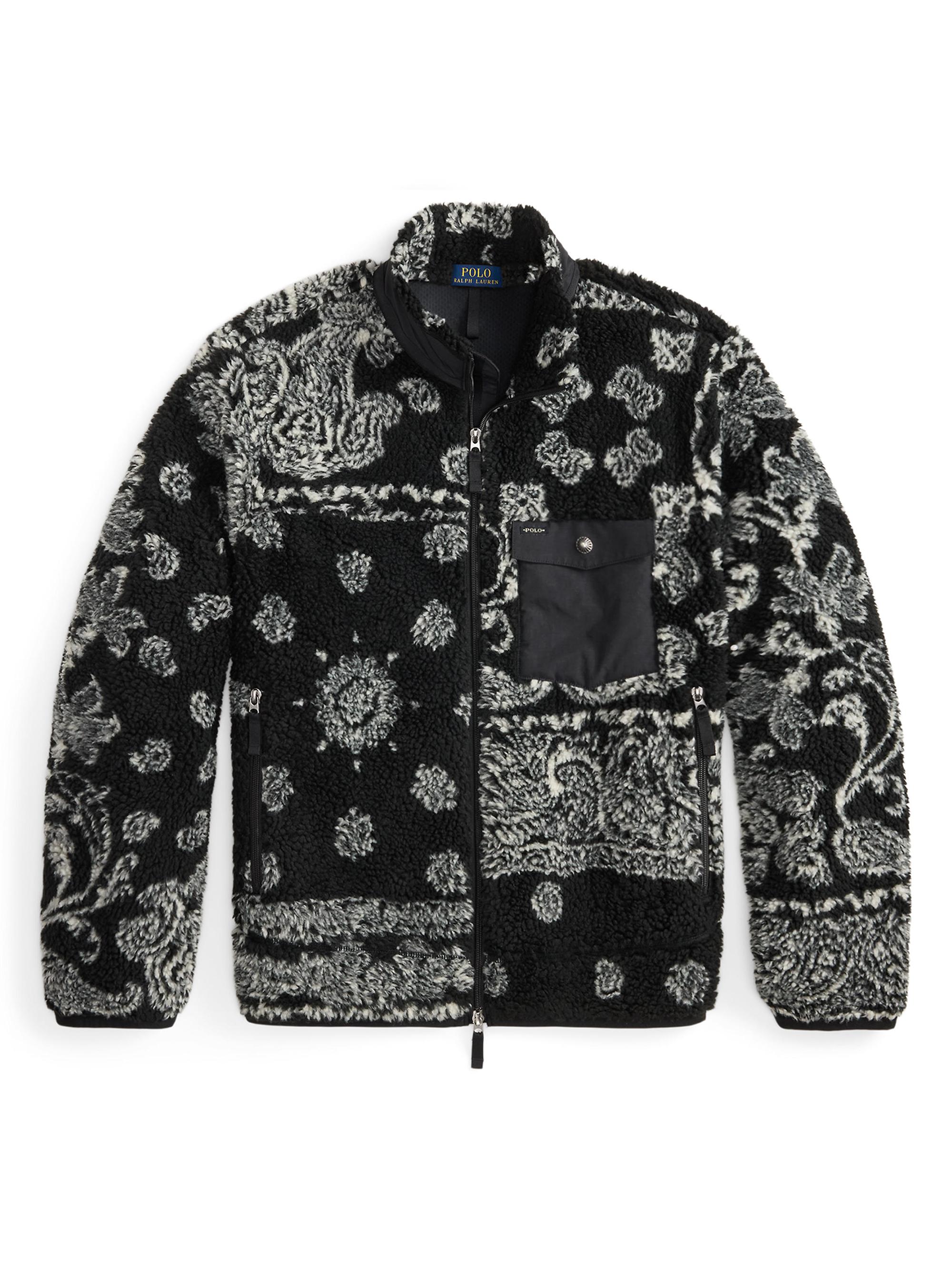 Plaid Patchwork Fleece Shirt Jacket