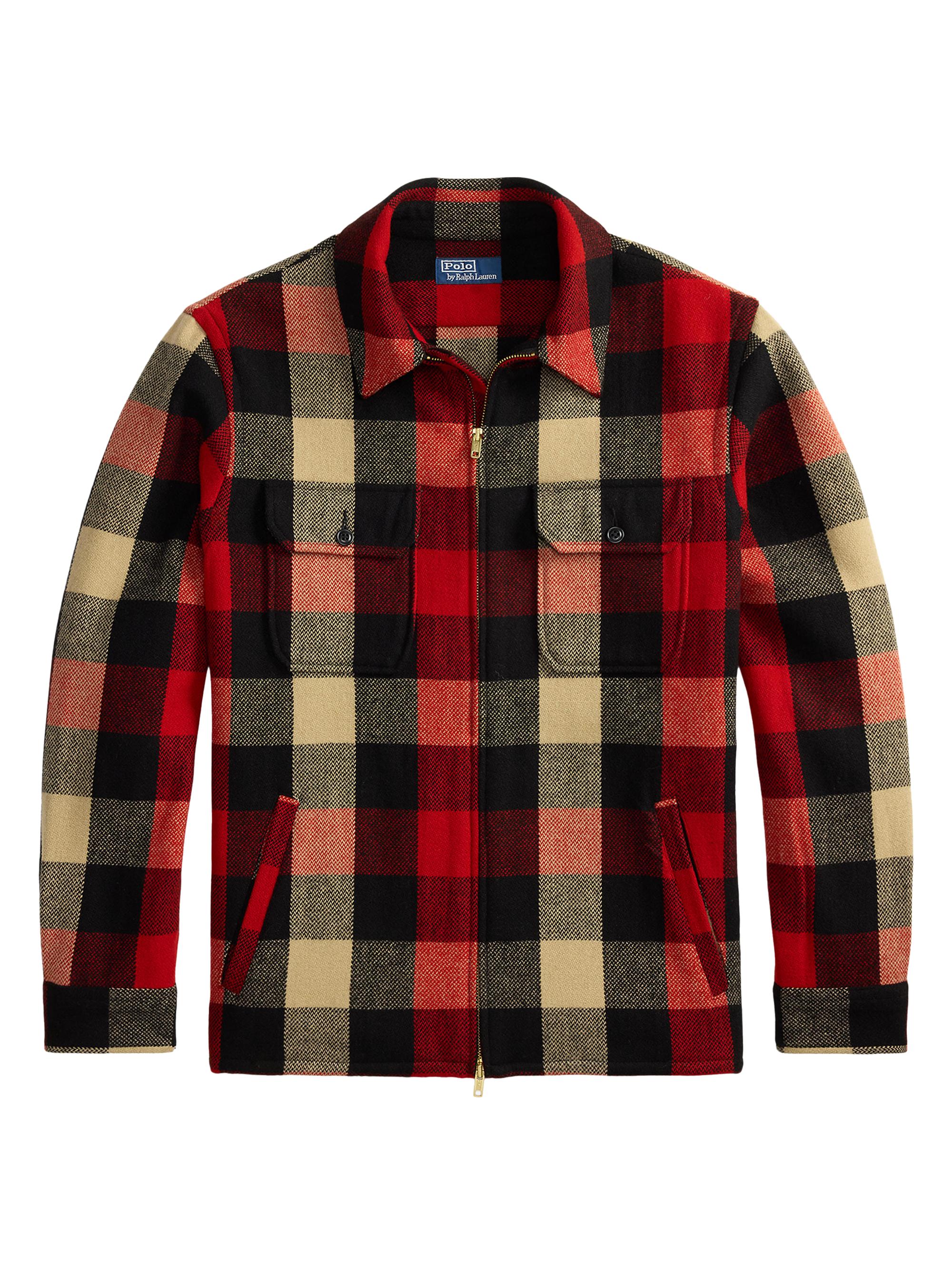 Polo Ralph Lauren Check Wool-Blend Shirt Jacket | Saks Fifth Avenue