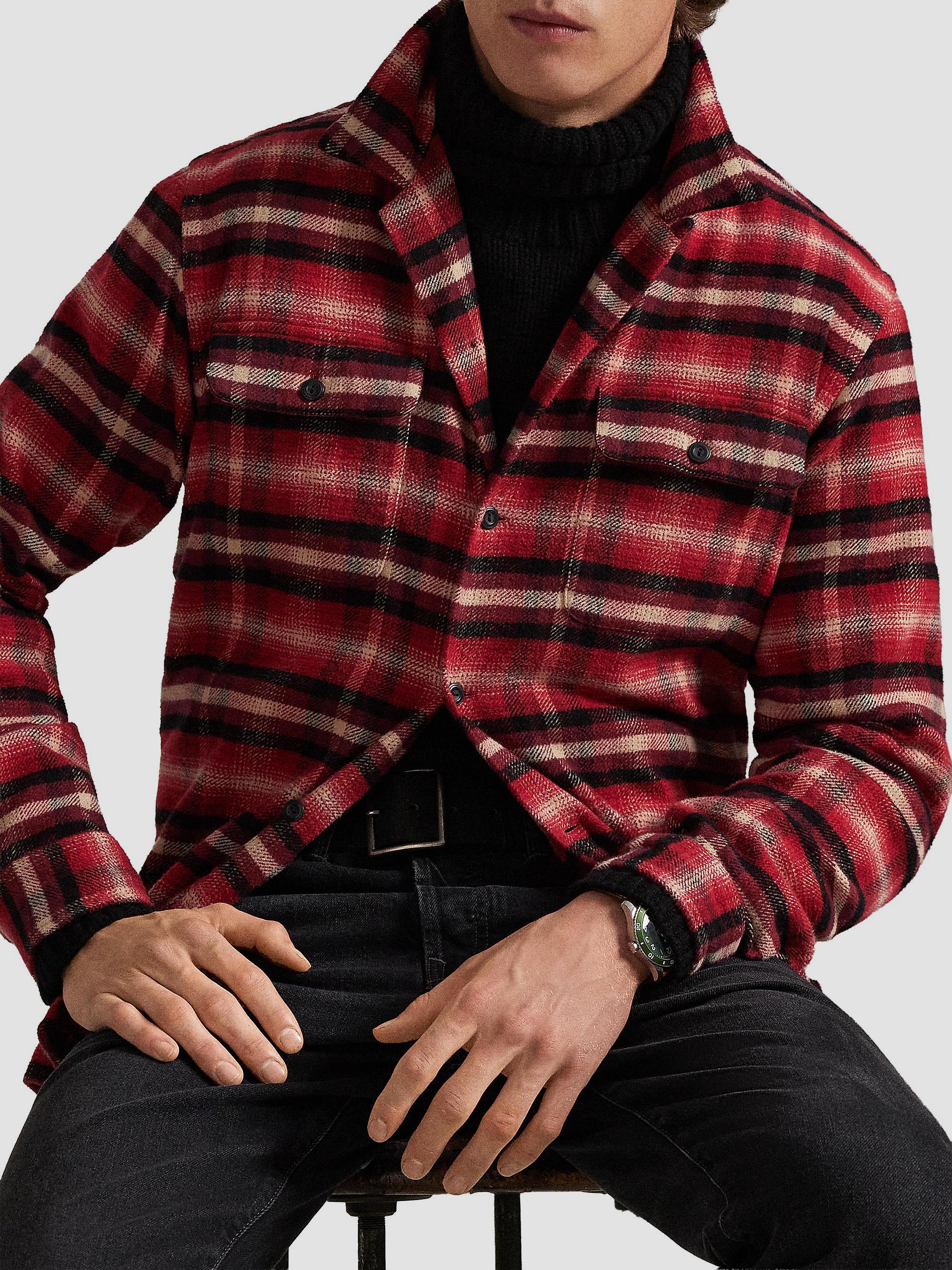 Polo Ralph Lauren Plaid Two-Sided Brushed Flannel Shirt | Saks Fifth Avenue
