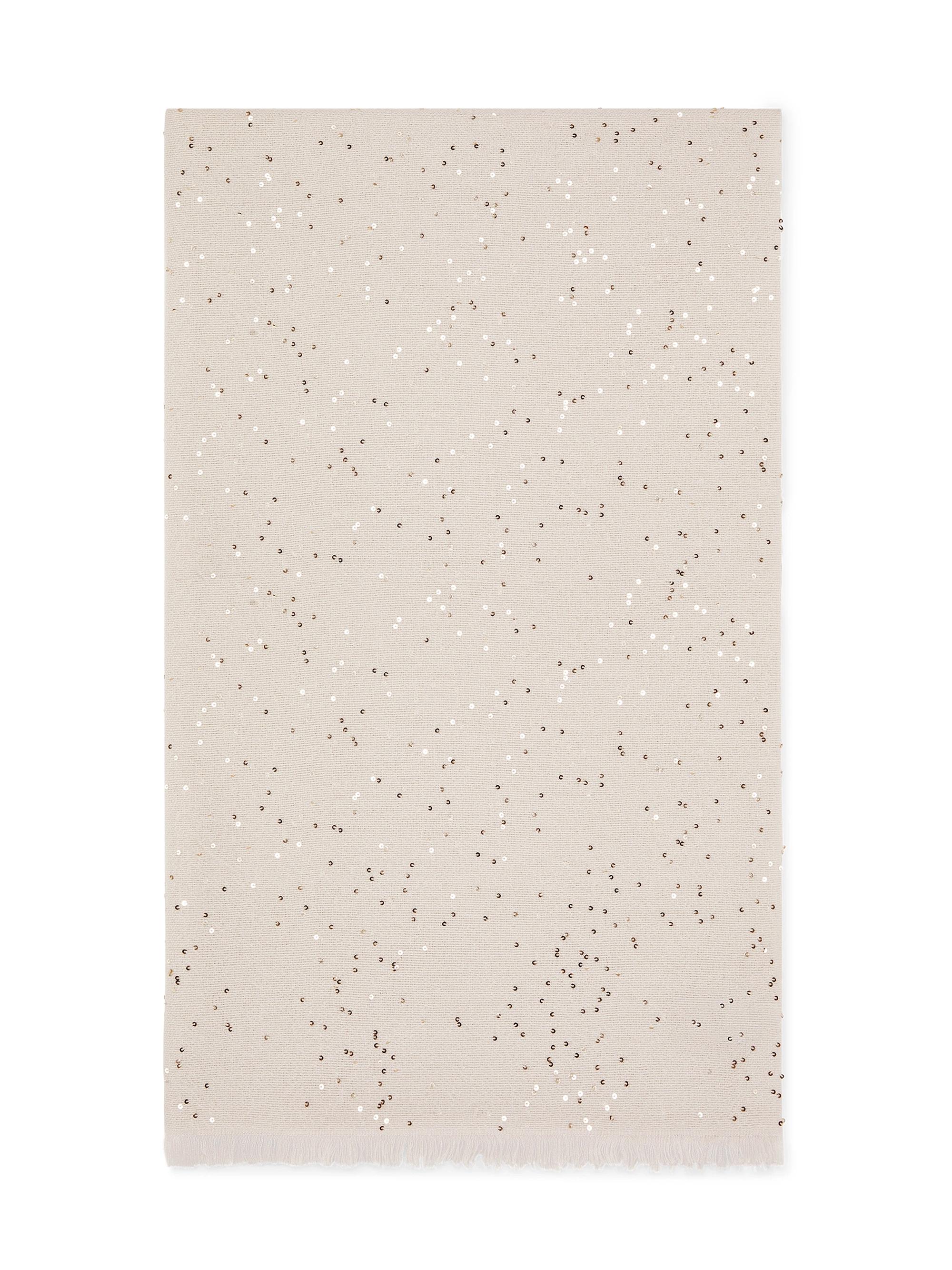 Brunello Cucinelli Women's Cashmere and Silk Diamond Yarn Scarf - Oat