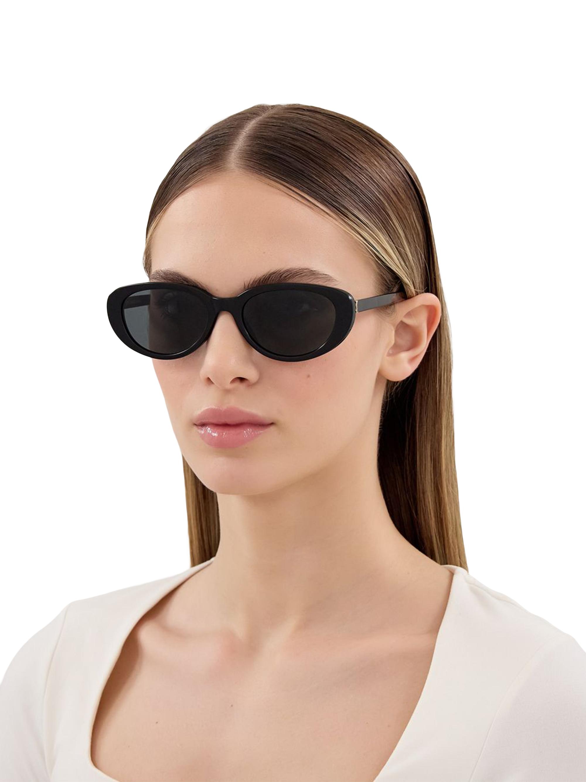 Saint Laurent 55MM Oval Sunglasses | Saks Fifth Avenue