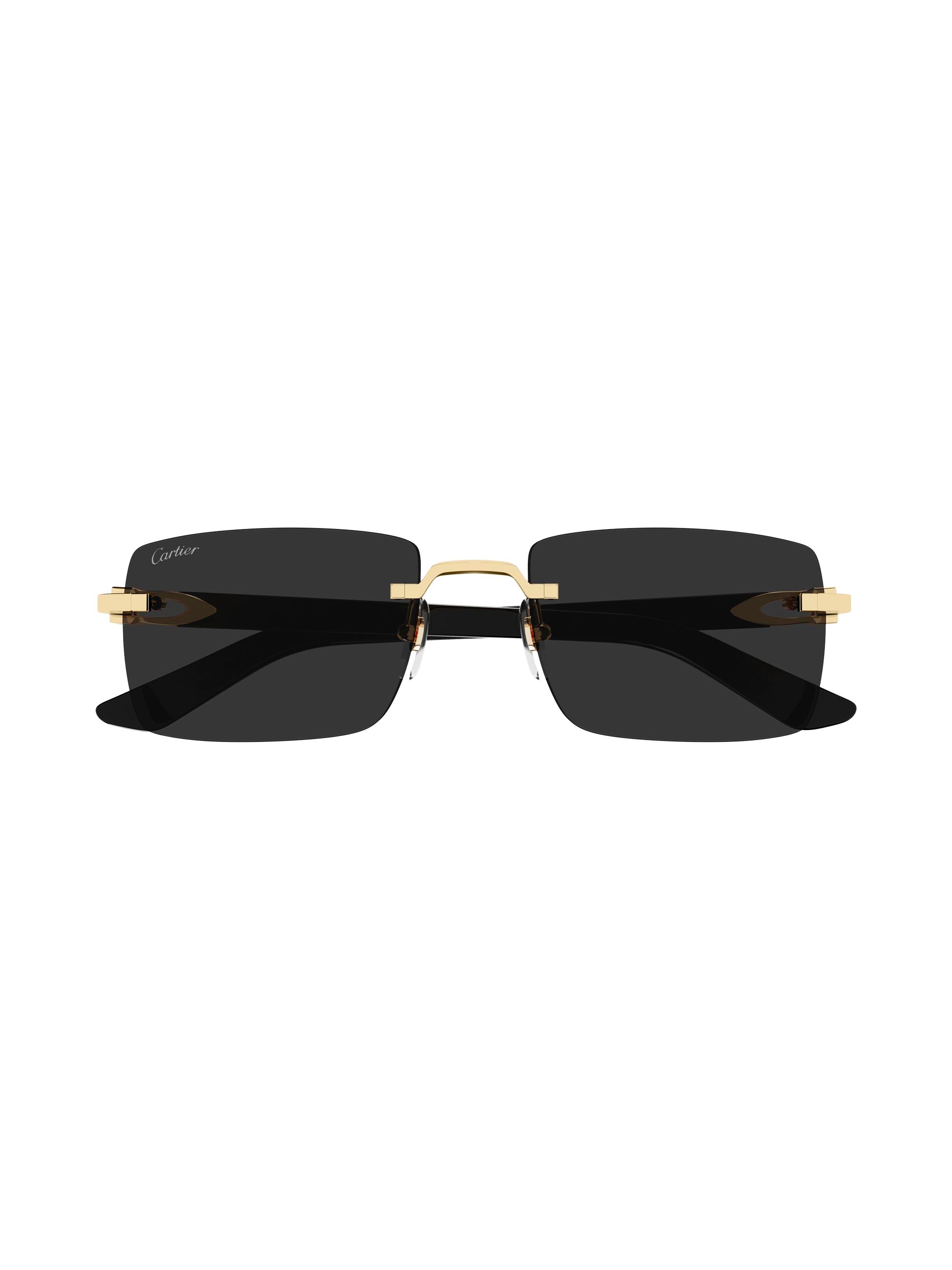 Cartier C Decor 55MM Rectangular Sunglasses | Saks Fifth Avenue