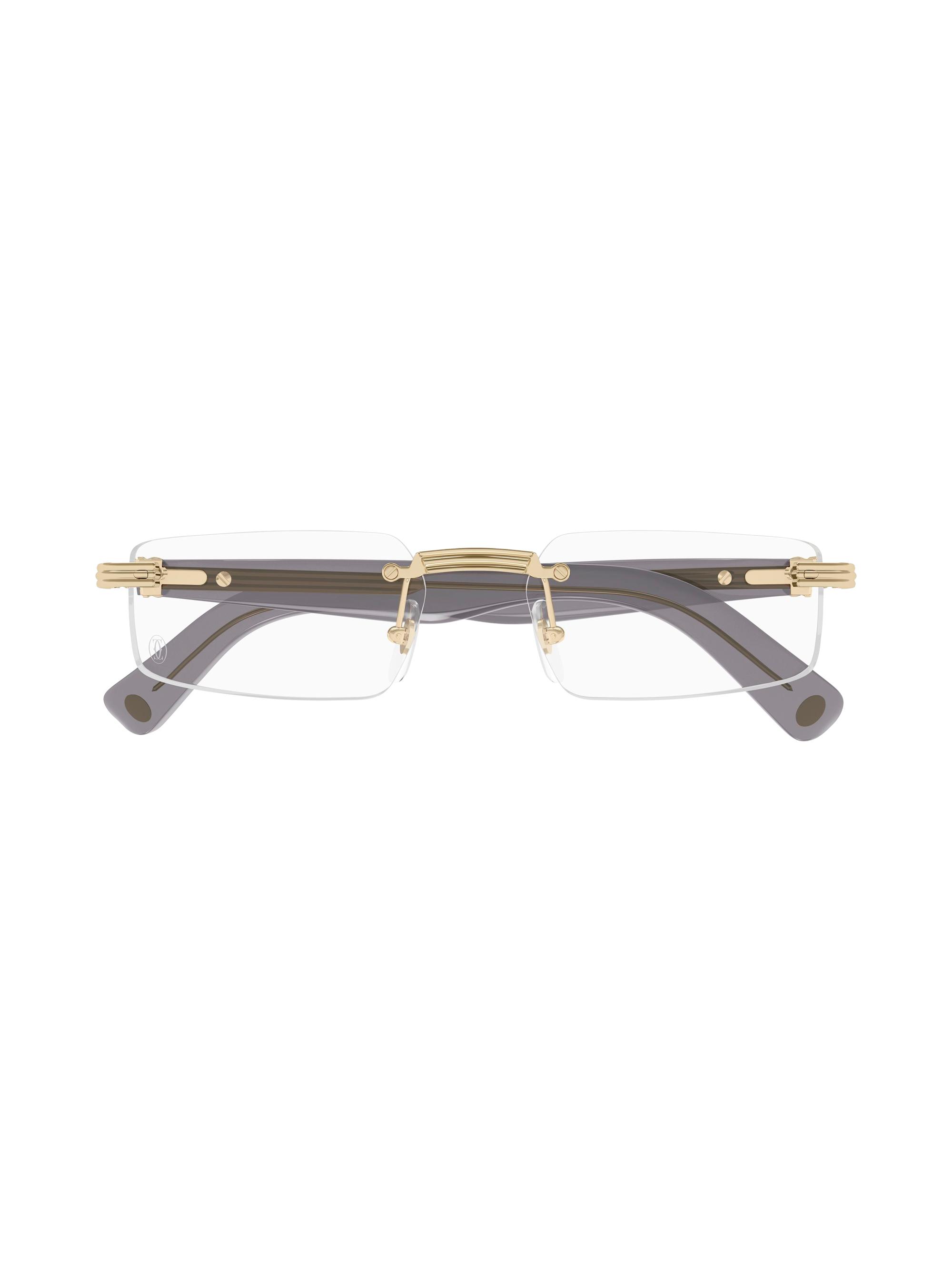 k*k様 Cartier ゴールド ダブルブリッジ メガネ Cartier CT0564O 001 Eyeglasses Gold Gold - eye-oo.com