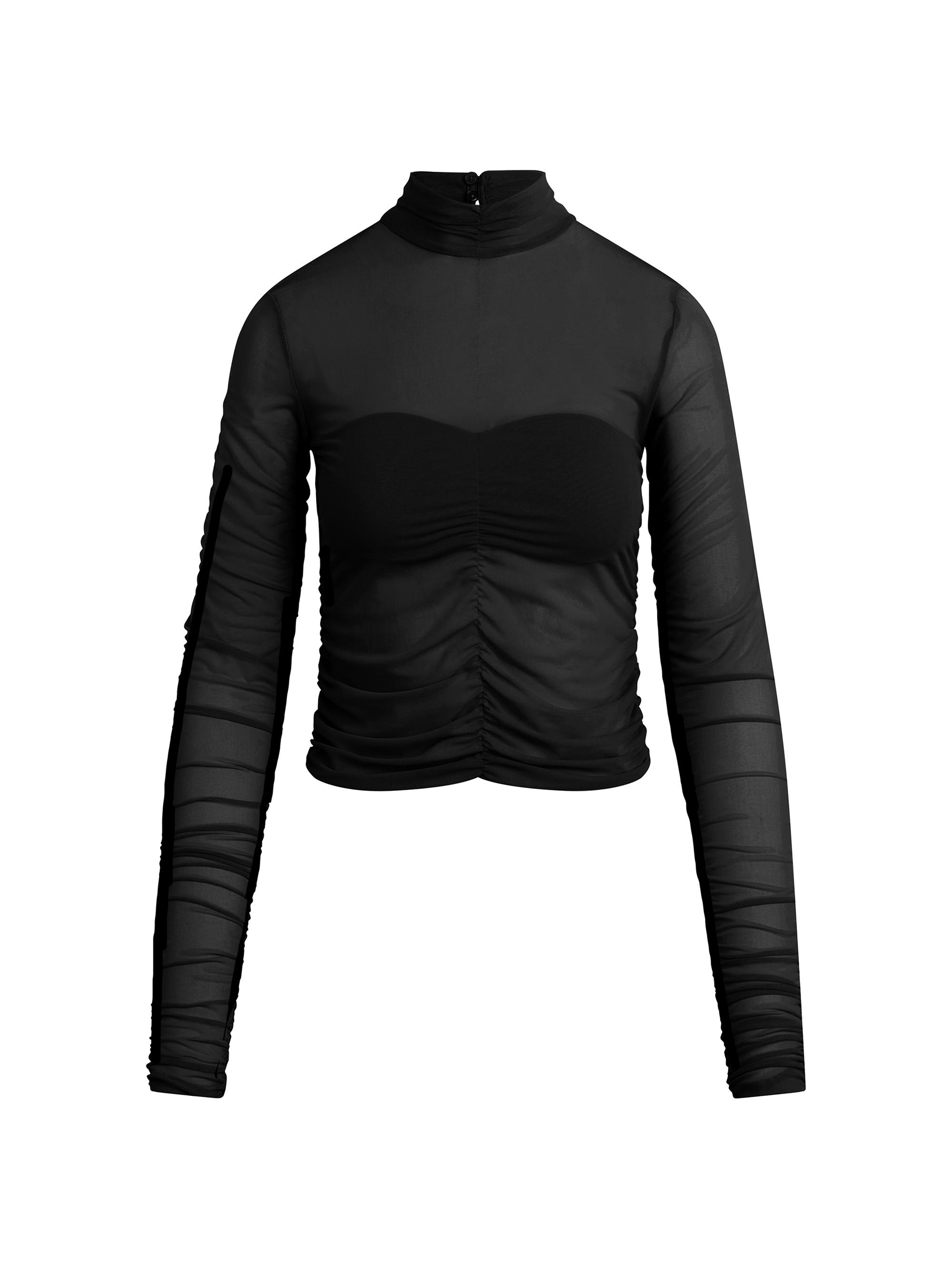 Favorite Daughter Women's The Love Language Sheer Top - Black