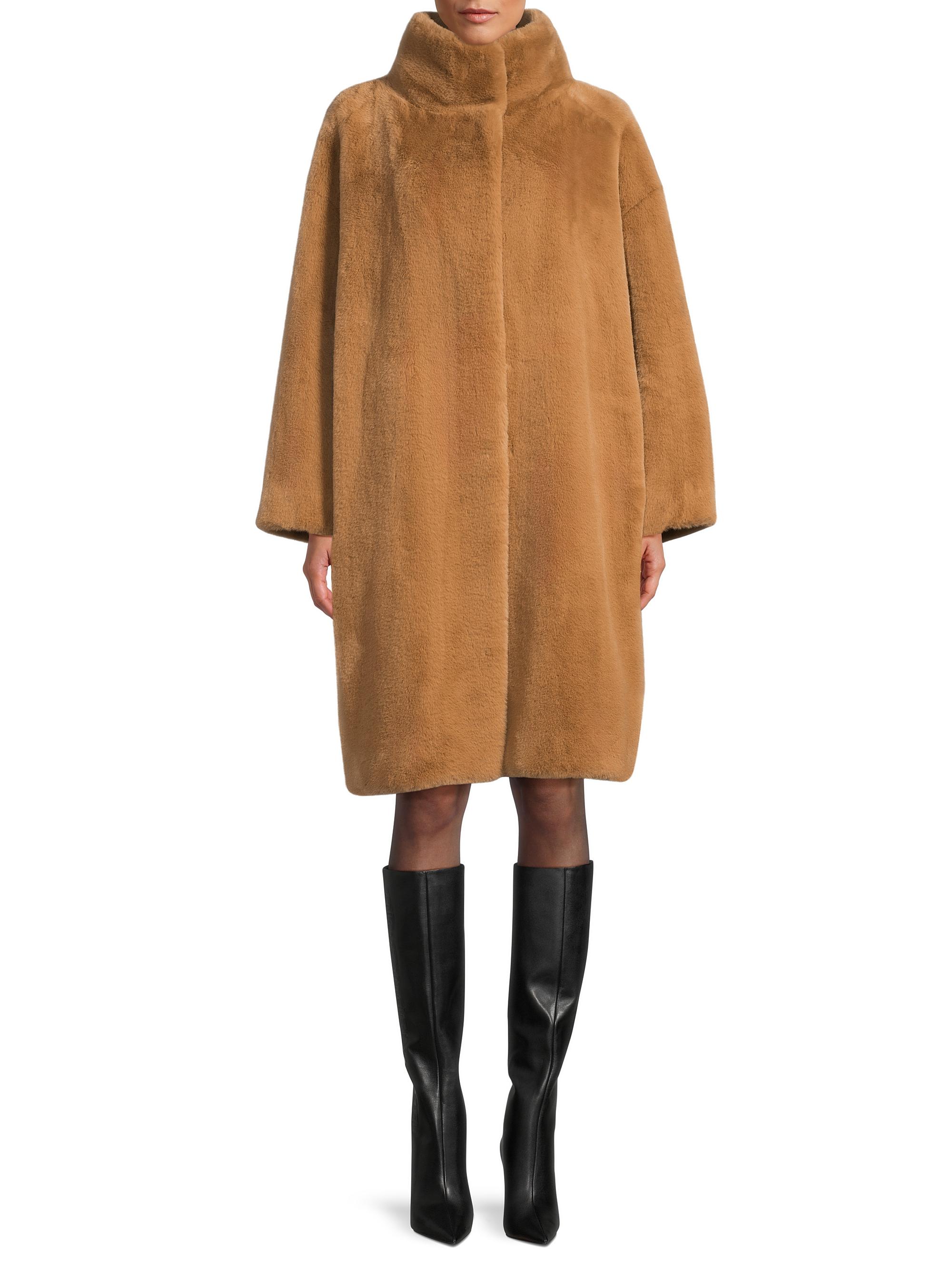 Herno Faux Fur Knee-Length Coat | Saks Fifth Avenue