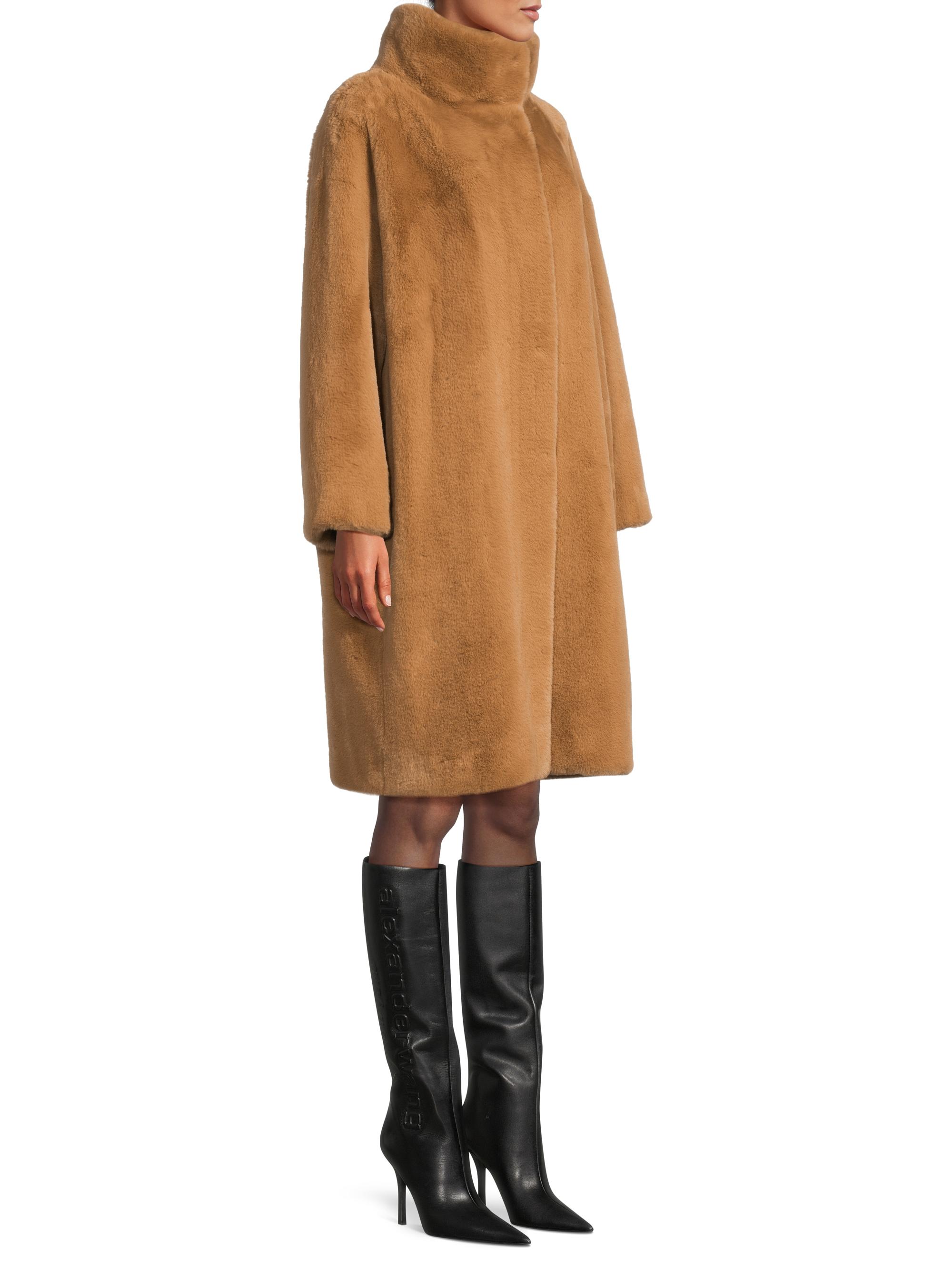 Herno Faux Fur Knee-Length Coat | Saks Fifth Avenue