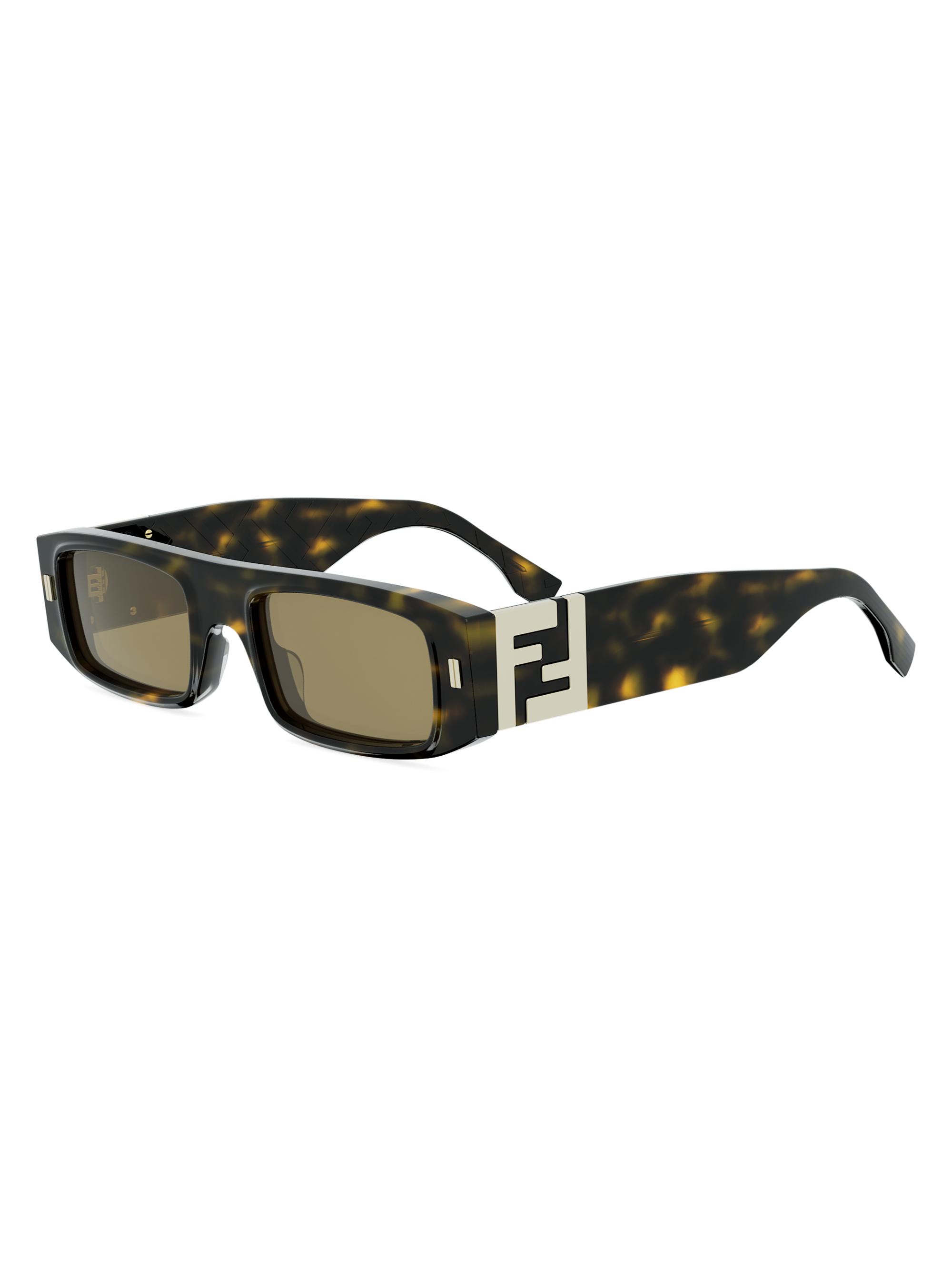 Fendi FF Squared 52MM Rectangular Sunglasses | Saks Fifth Avenue