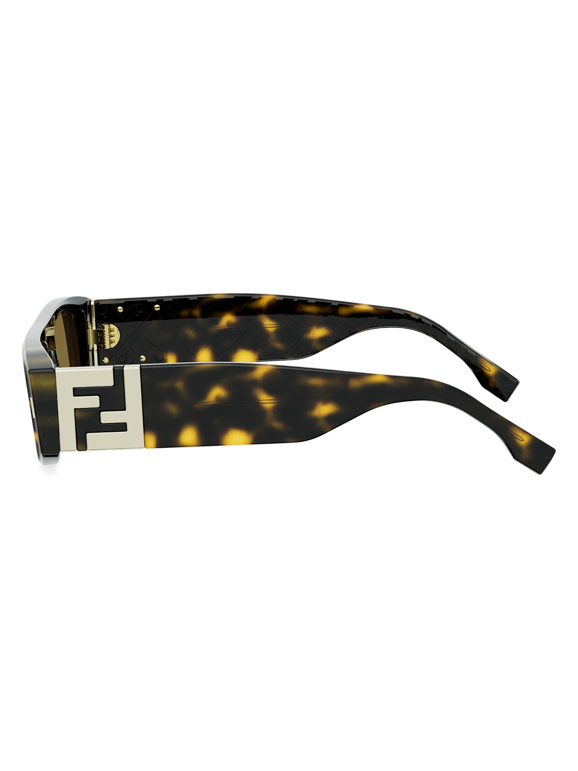 Fendi FF Squared 52MM Rectangular Sunglasses | Saks Fifth Avenue