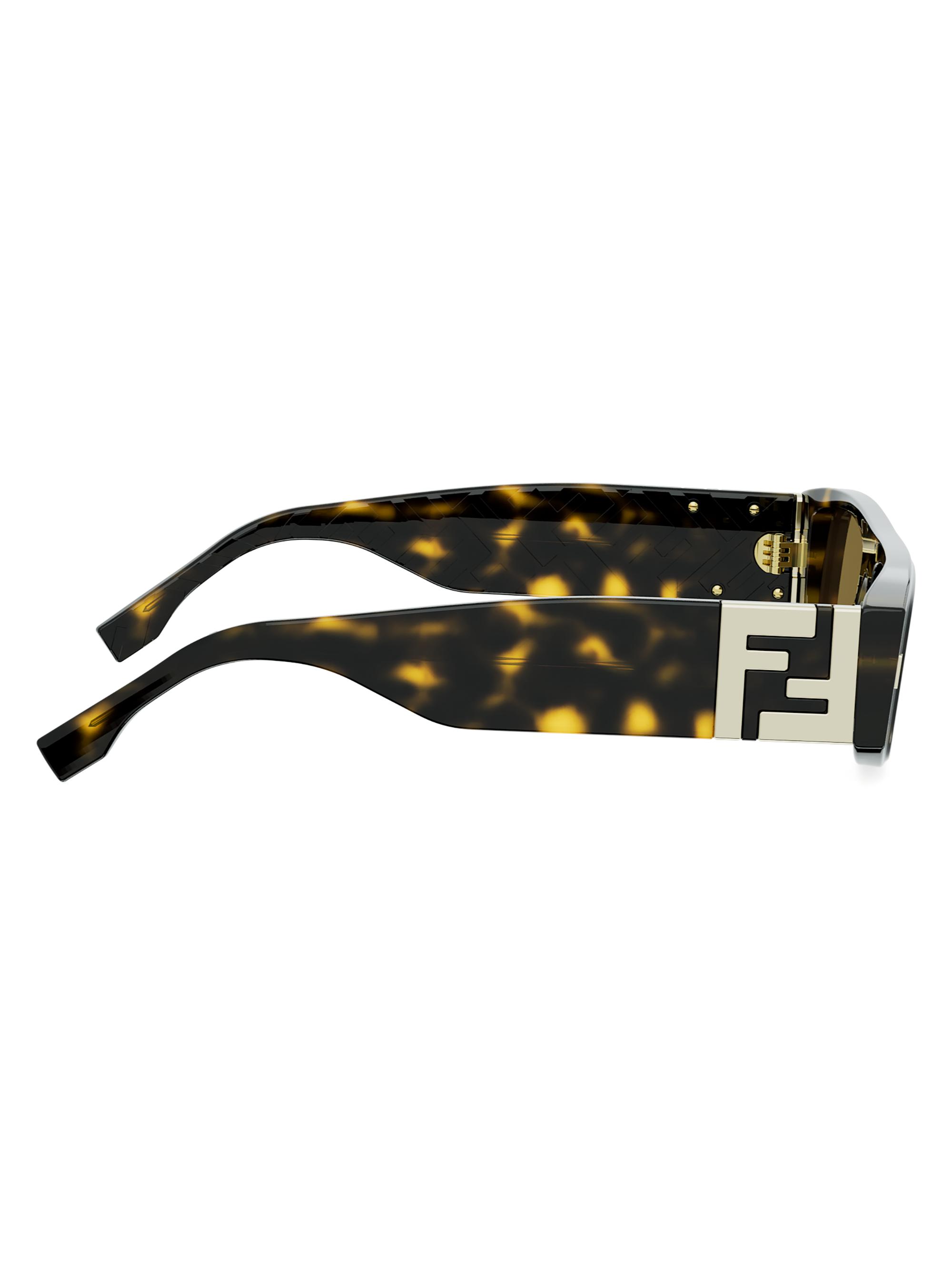 Fendi FF Squared 52MM Rectangular Sunglasses | Saks Fifth Avenue