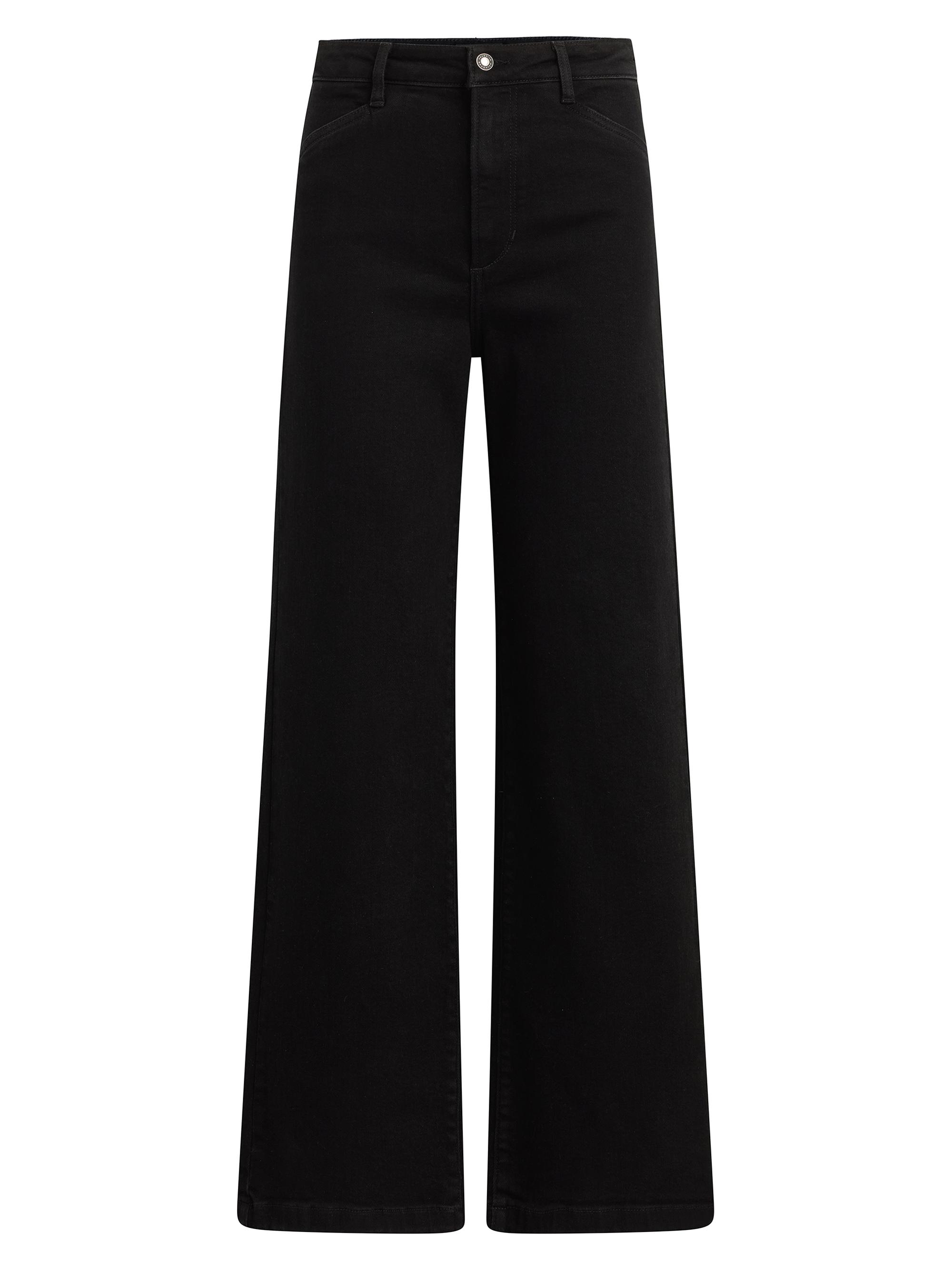 Favorite Daughter Women's The Mischa High-Rise Wide-Leg Jeans - Onyx