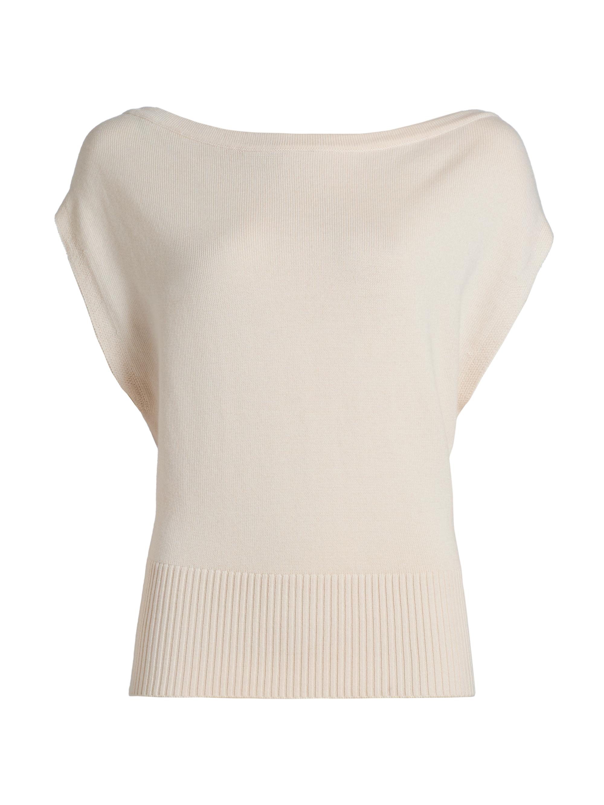 Ramy Brook Women's Chet Wool Boatneck Sweater - Bone