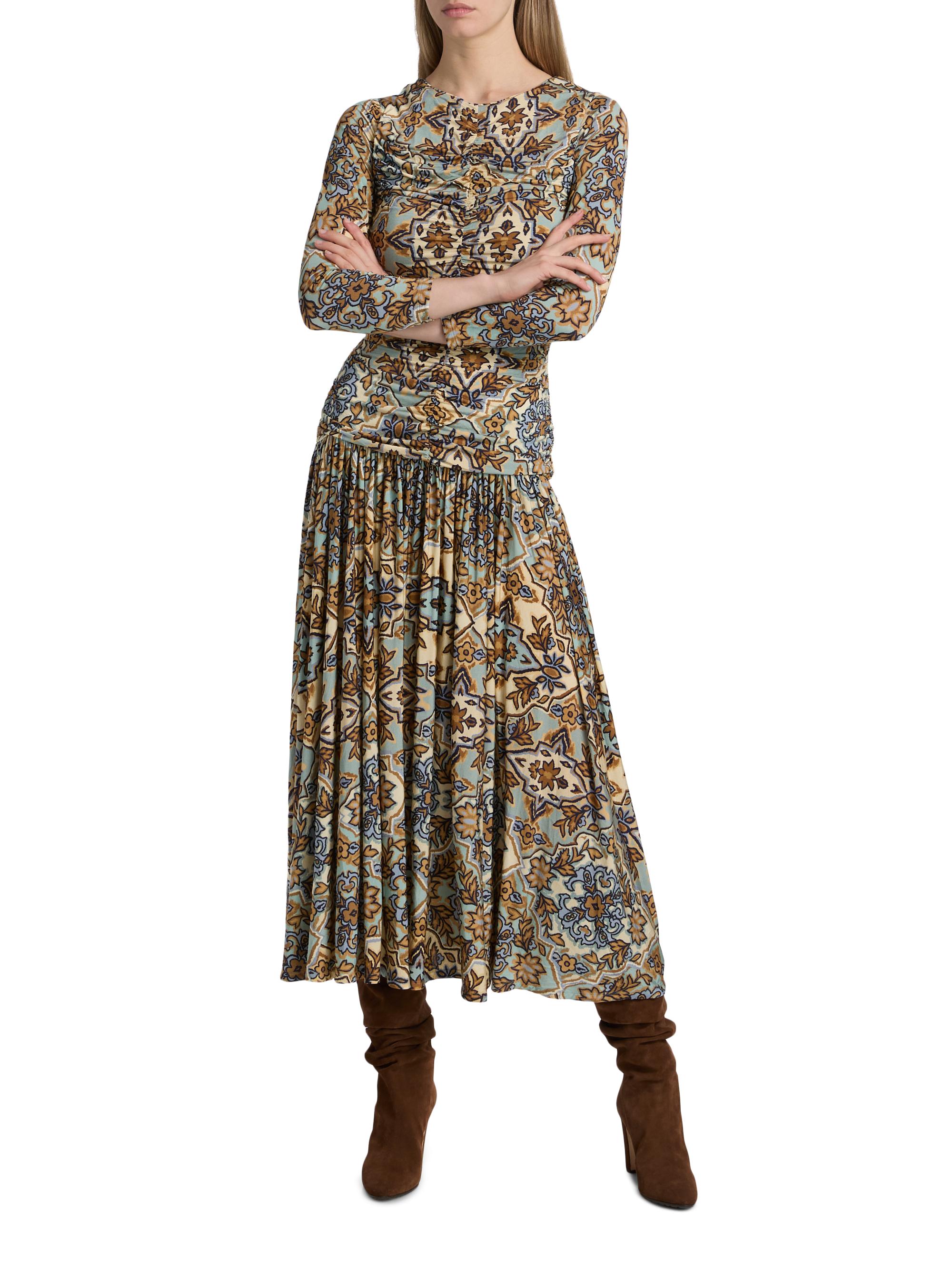 Farm Rio Winter Tapestry Abstract Maxi Dress | Saks Fifth Avenue