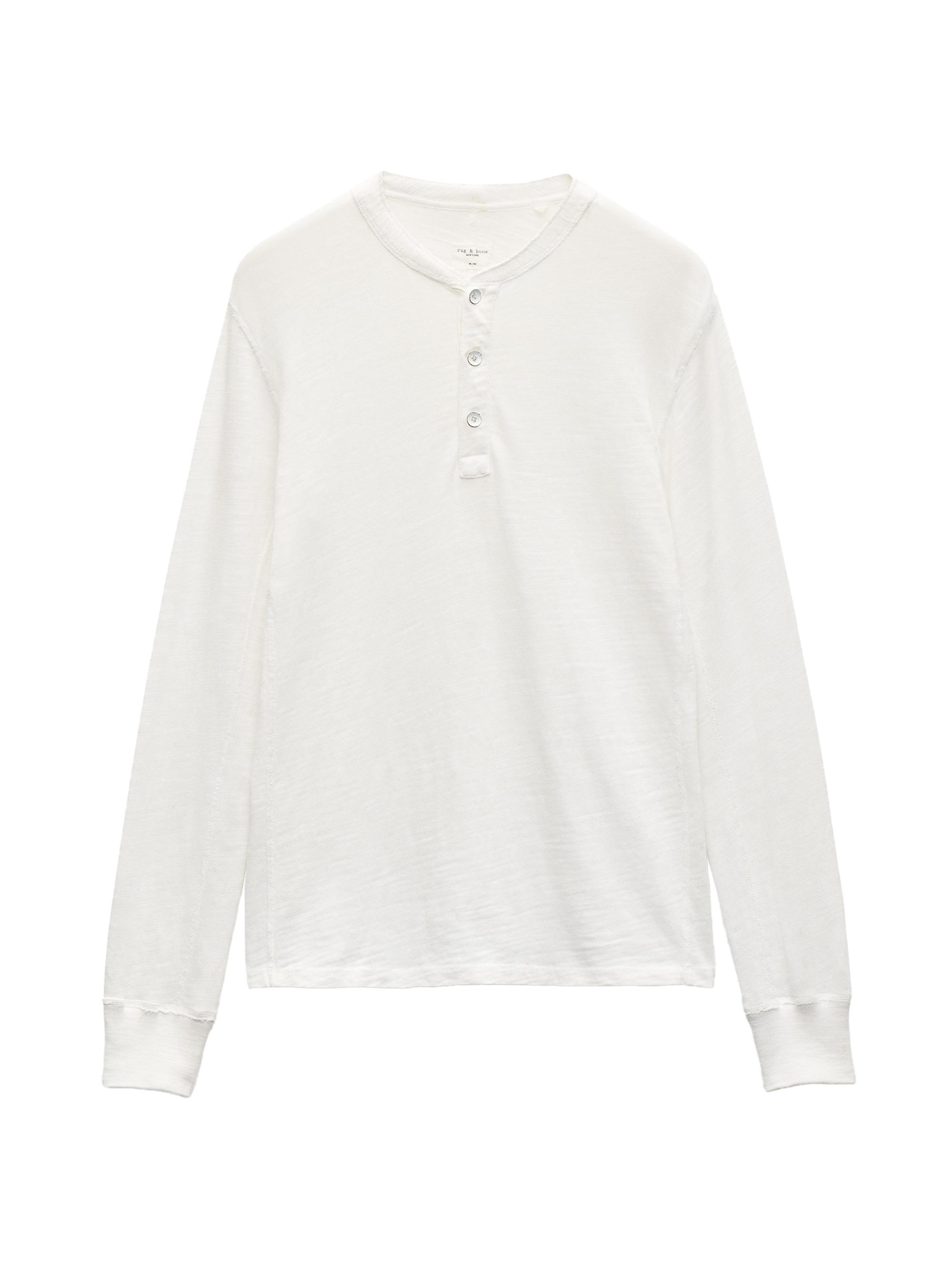 rag & bone Men's Classic Flame Henley - Taupe