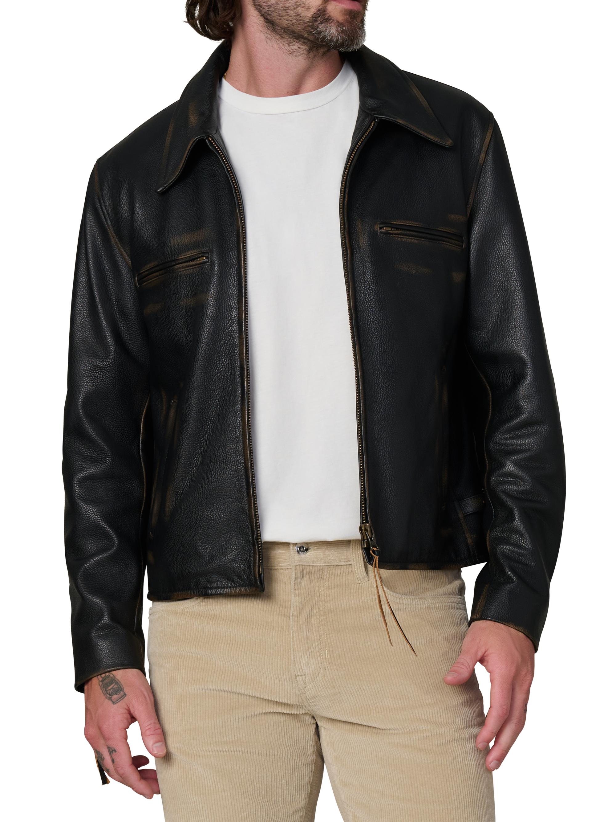 ジャケット・アウター   Jeans Leather Jacket Joe's Jeans Rider Leather Jacket | Saks Fifth Avenue