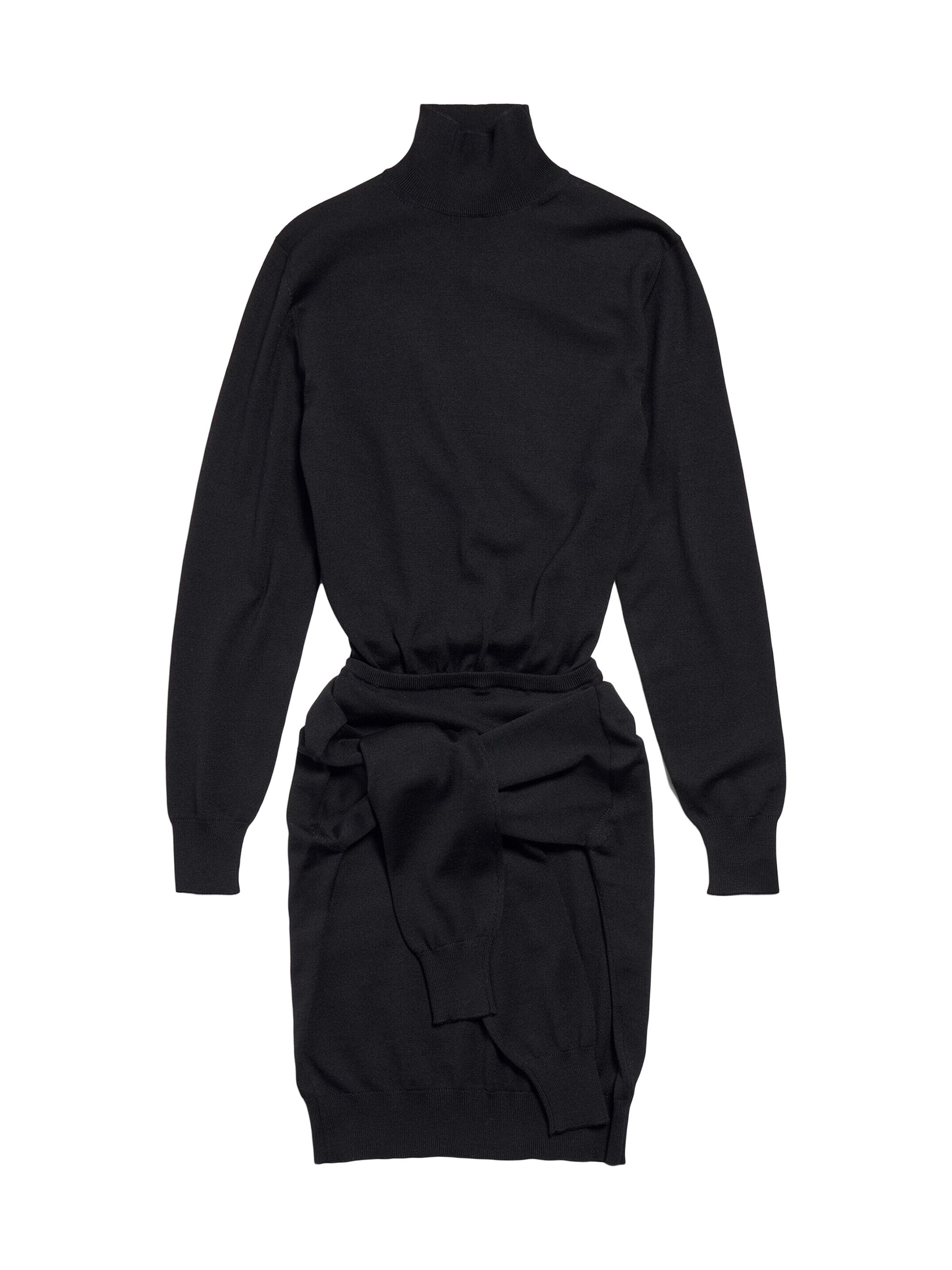 Balenciaga Women's Patched Sweater Dress - Black