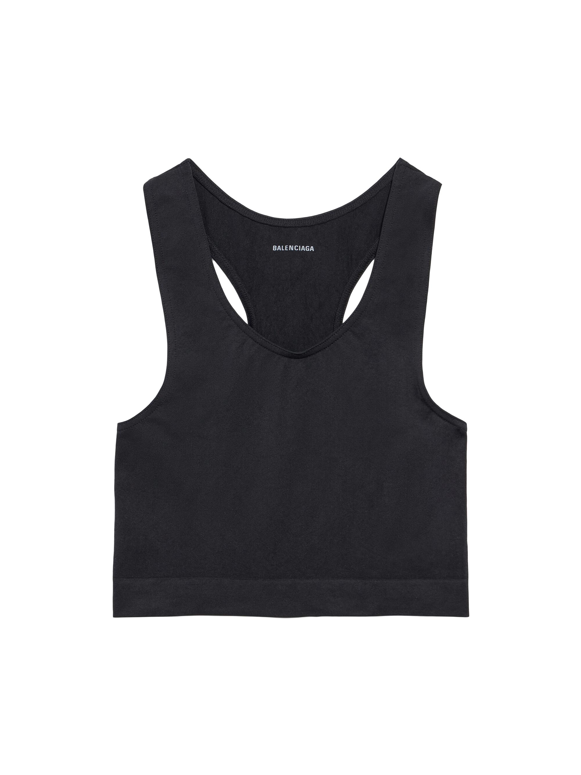 Balenciaga Women's Seamless Cropped Top - Black
