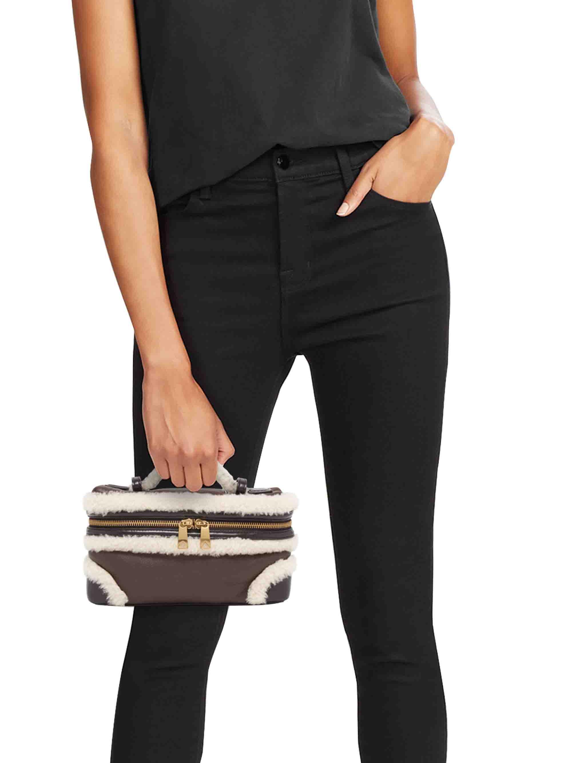 ジャン捨離専用bottega Bottega Veneta Bang Bang Shearling-Trimmed Vanity Case | Saks