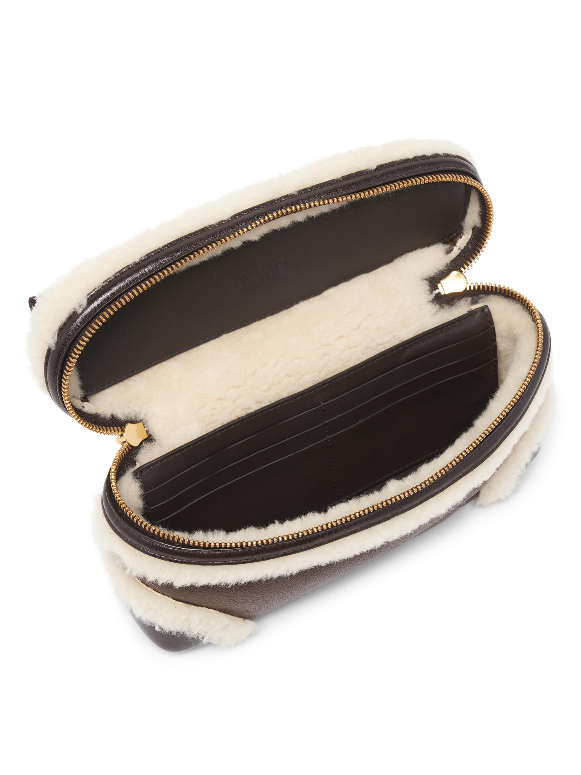 Bottega Veneta Bang Bang Shearling-Trimmed Vanity Case | Saks
