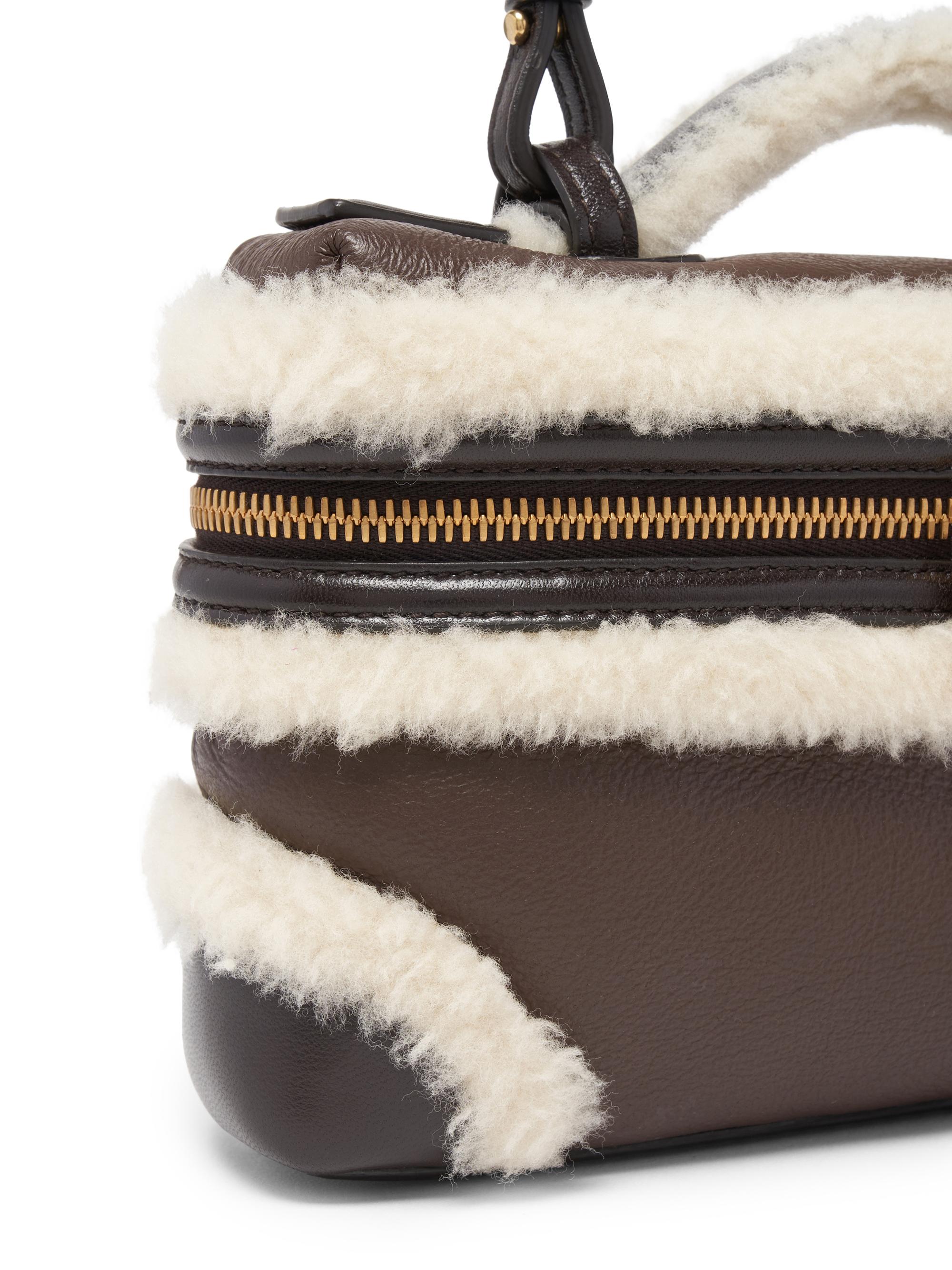 Bottega Veneta Bang Bang Shearling-Trimmed Vanity Case | Saks