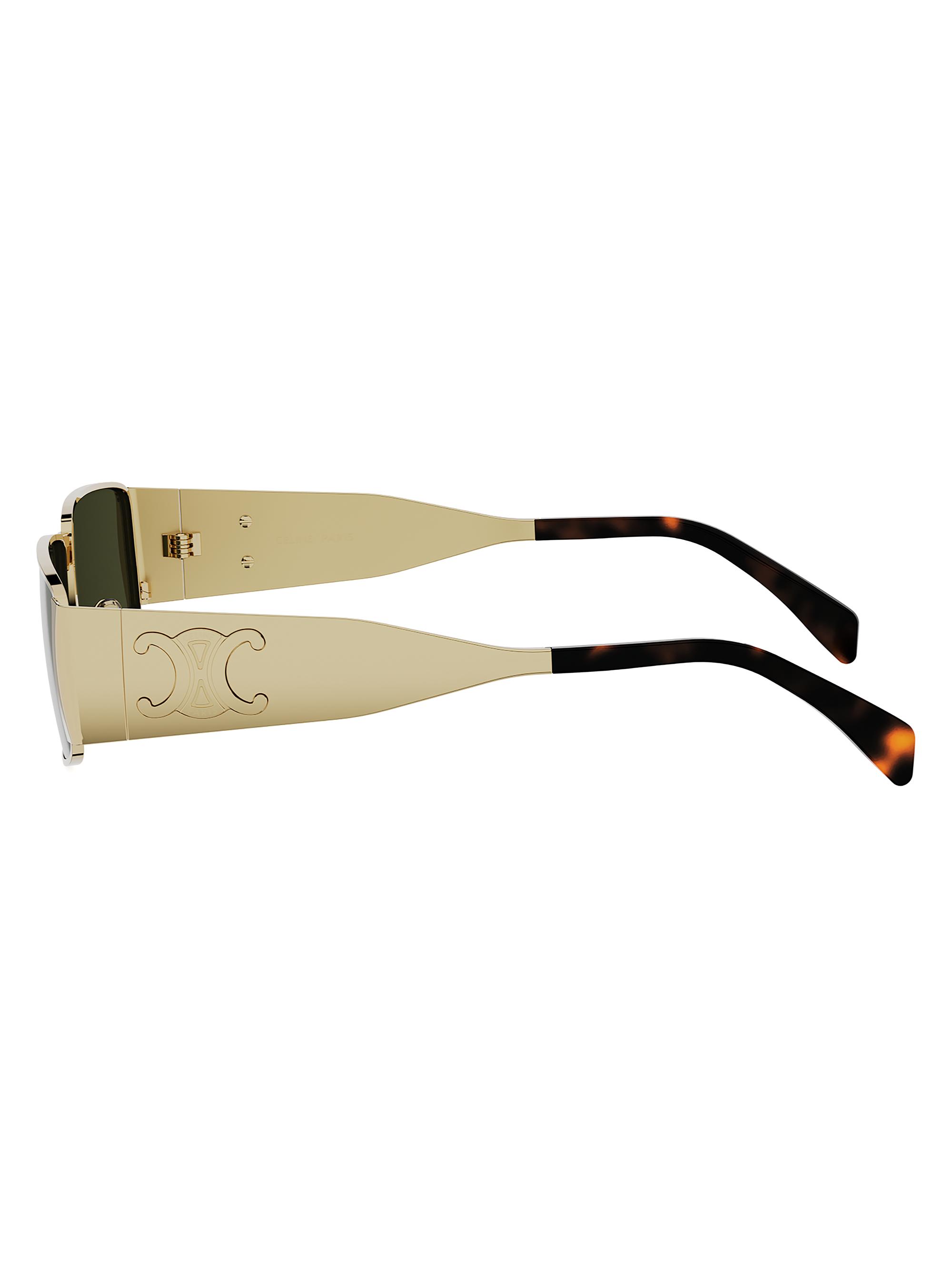 CELINE Metal Triomphe 59MM Rectangular Sunglasses | Saks Fifth Avenue