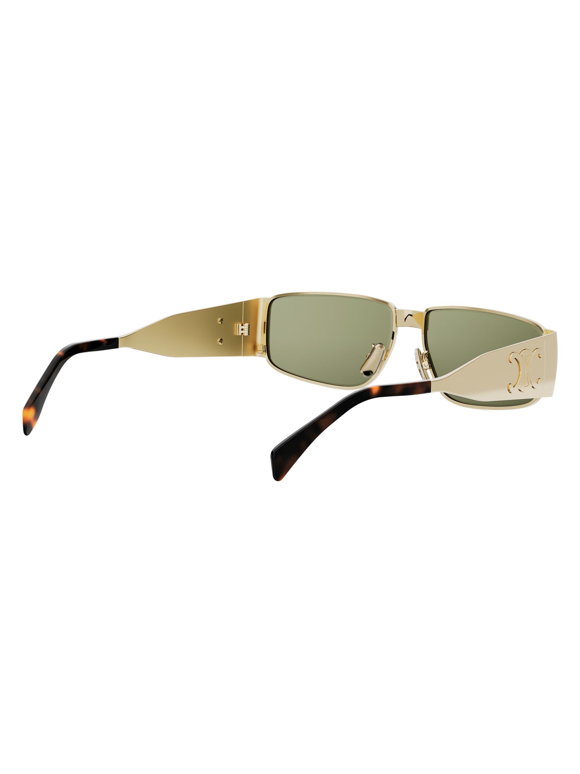 CELINE Metal Triomphe 59MM Rectangular Sunglasses | Saks Fifth Avenue
