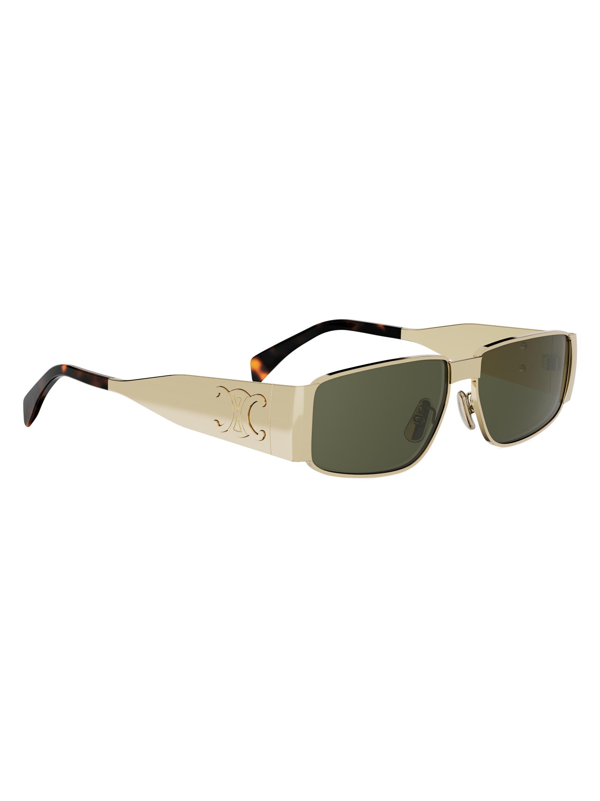 CELINE Metal Triomphe 59MM Rectangular Sunglasses | Saks Fifth Avenue