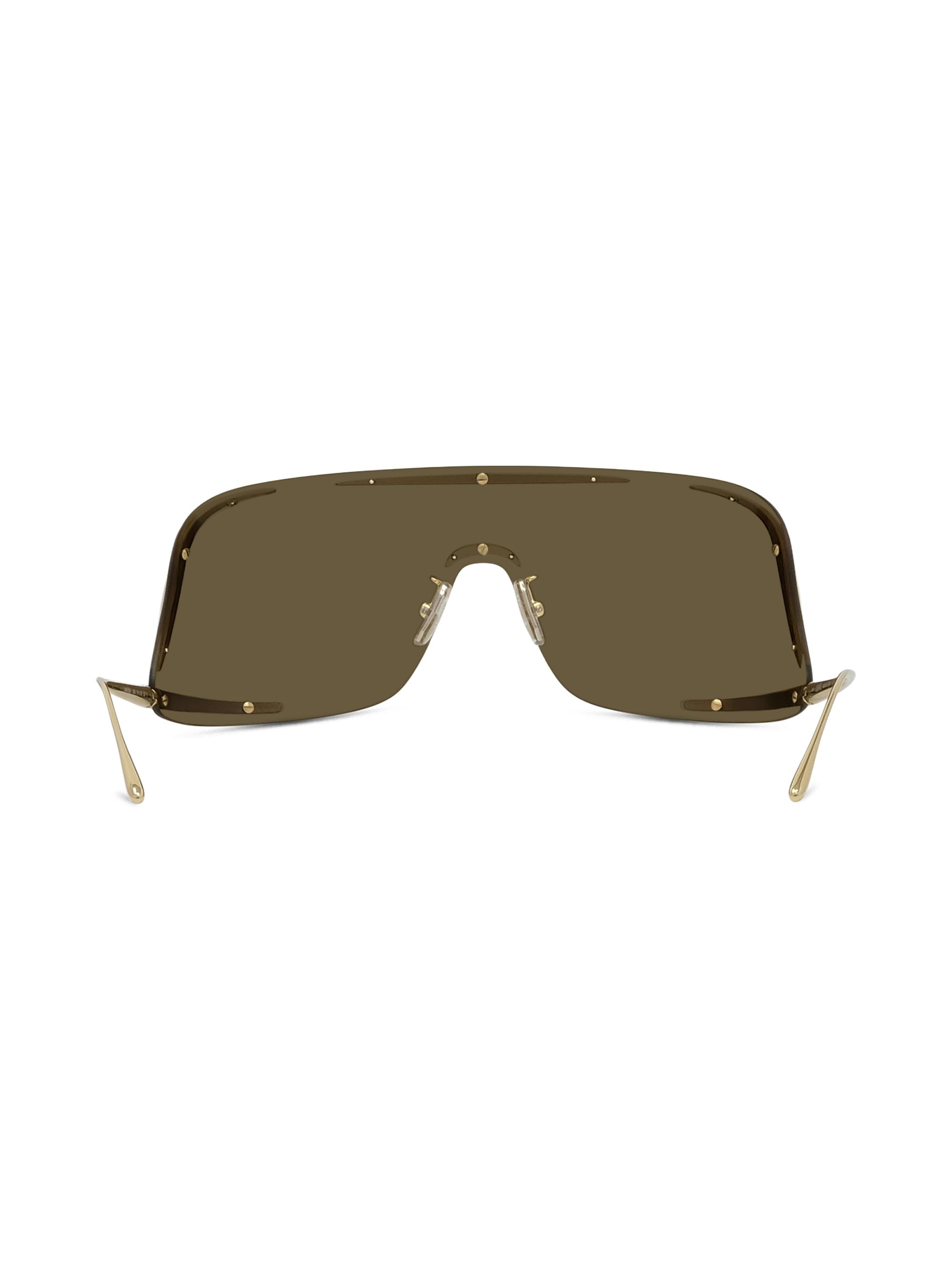 LOEWE 141MM Signature Mirror Mask Sunglasses | Saks Fifth Avenue