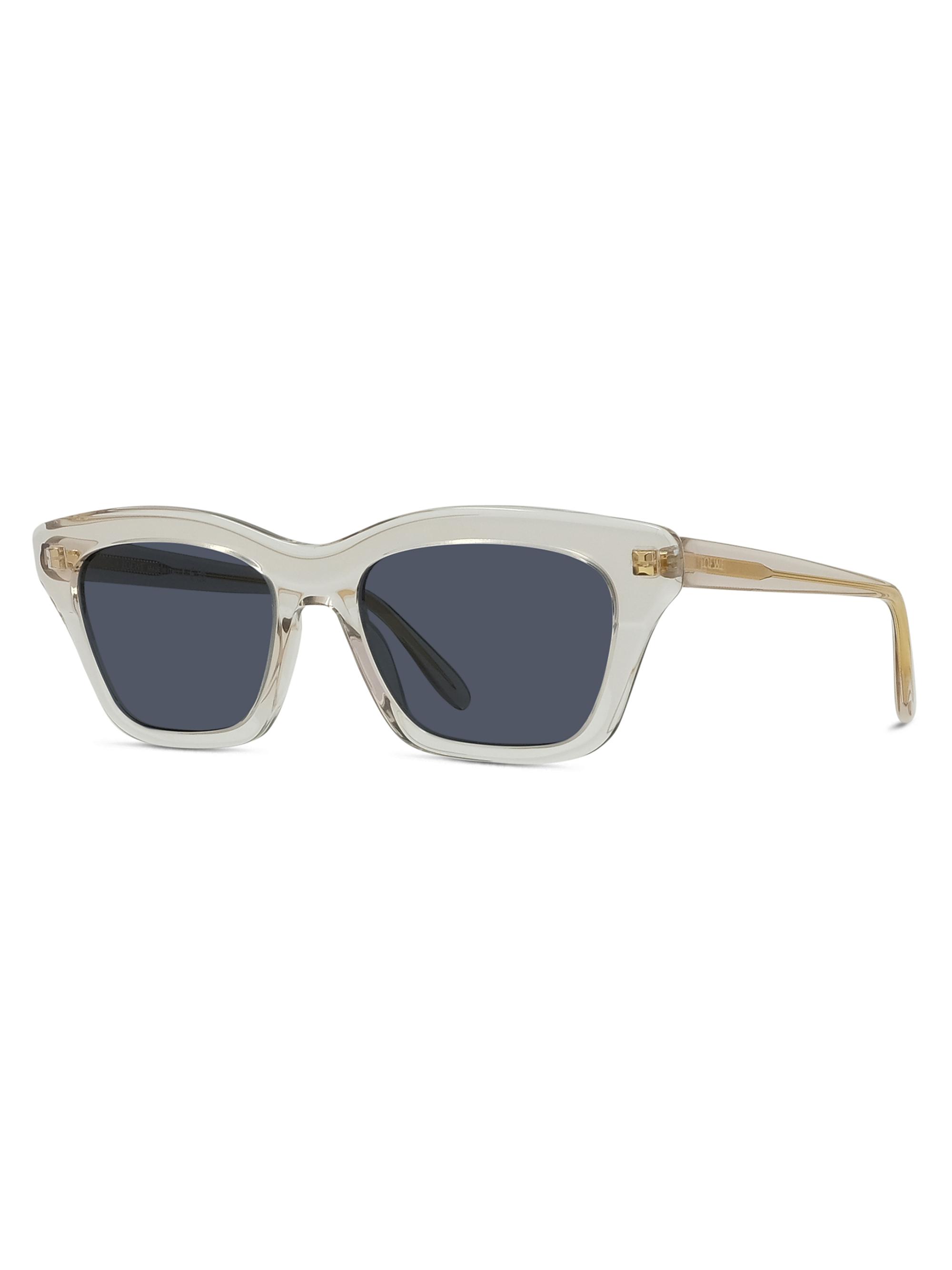 LOEWE Men's Slim 53MM Geometric Sunglasses - Shiny Beige And Blue