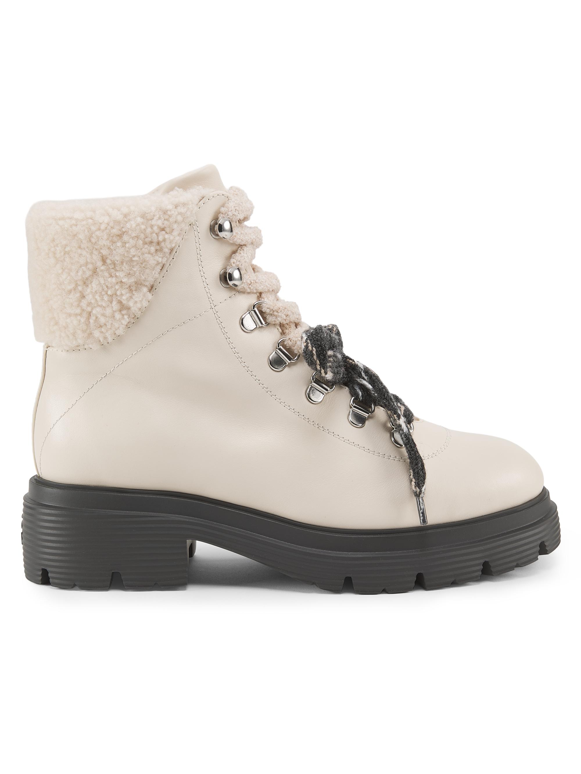 Stuart Weitzman Women's Hudson 40MM Lite Lace-Up Booties - Linen Natural