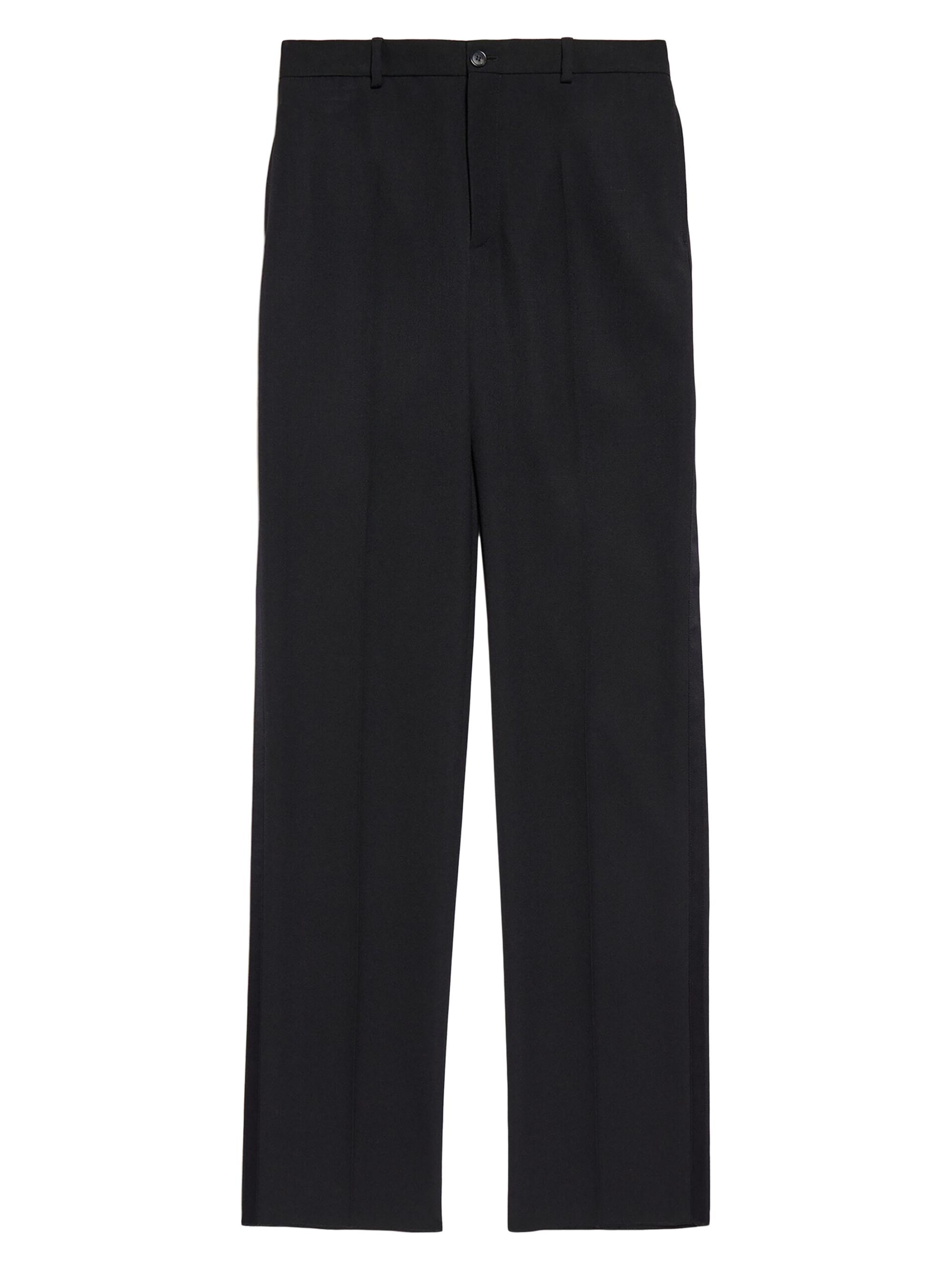 Balenciaga Men's Regular Tuxedo Pants - Black