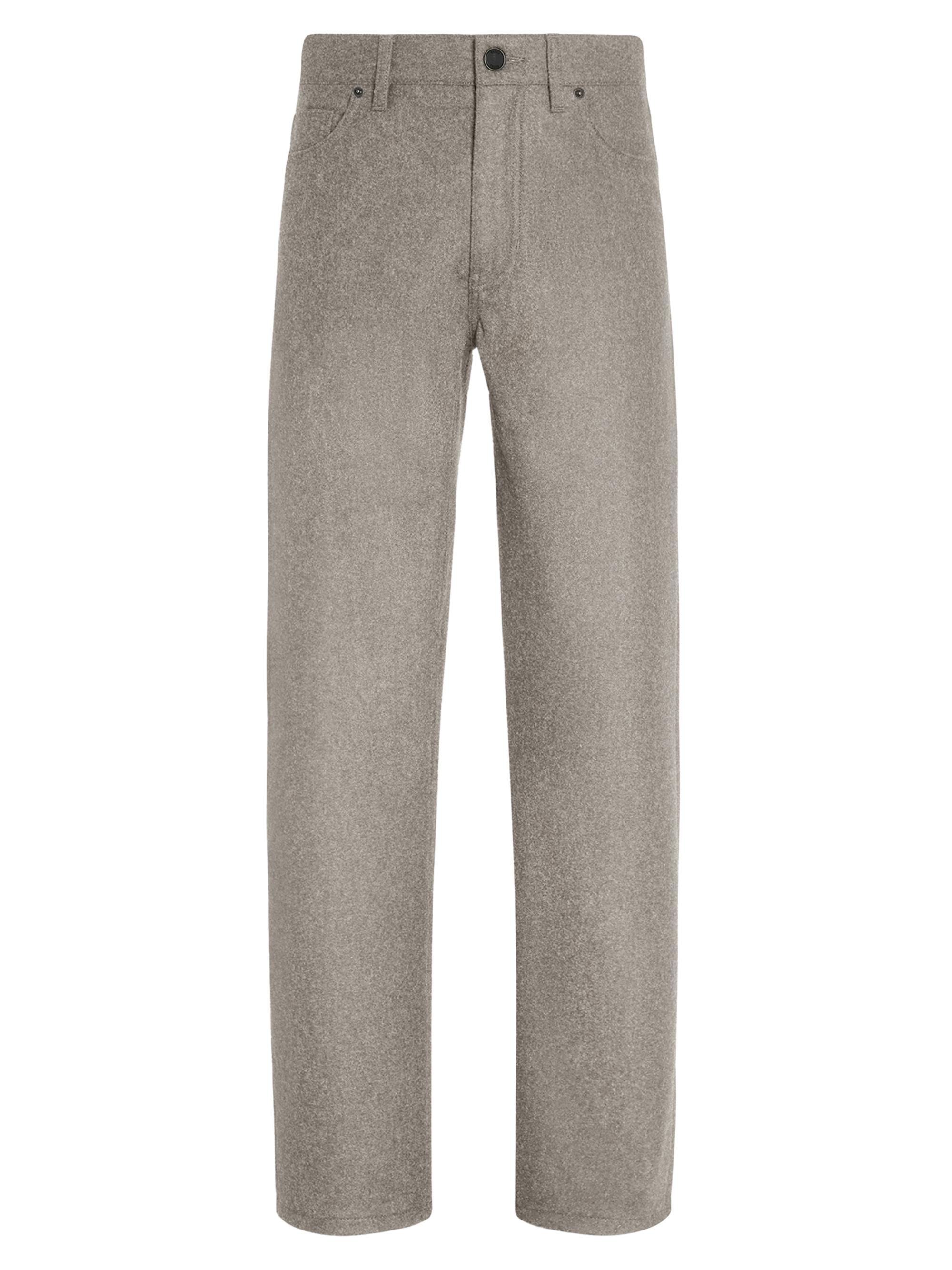 ZEGNA Men's Wool and Cashmere Roccia Pants - Light Taupe