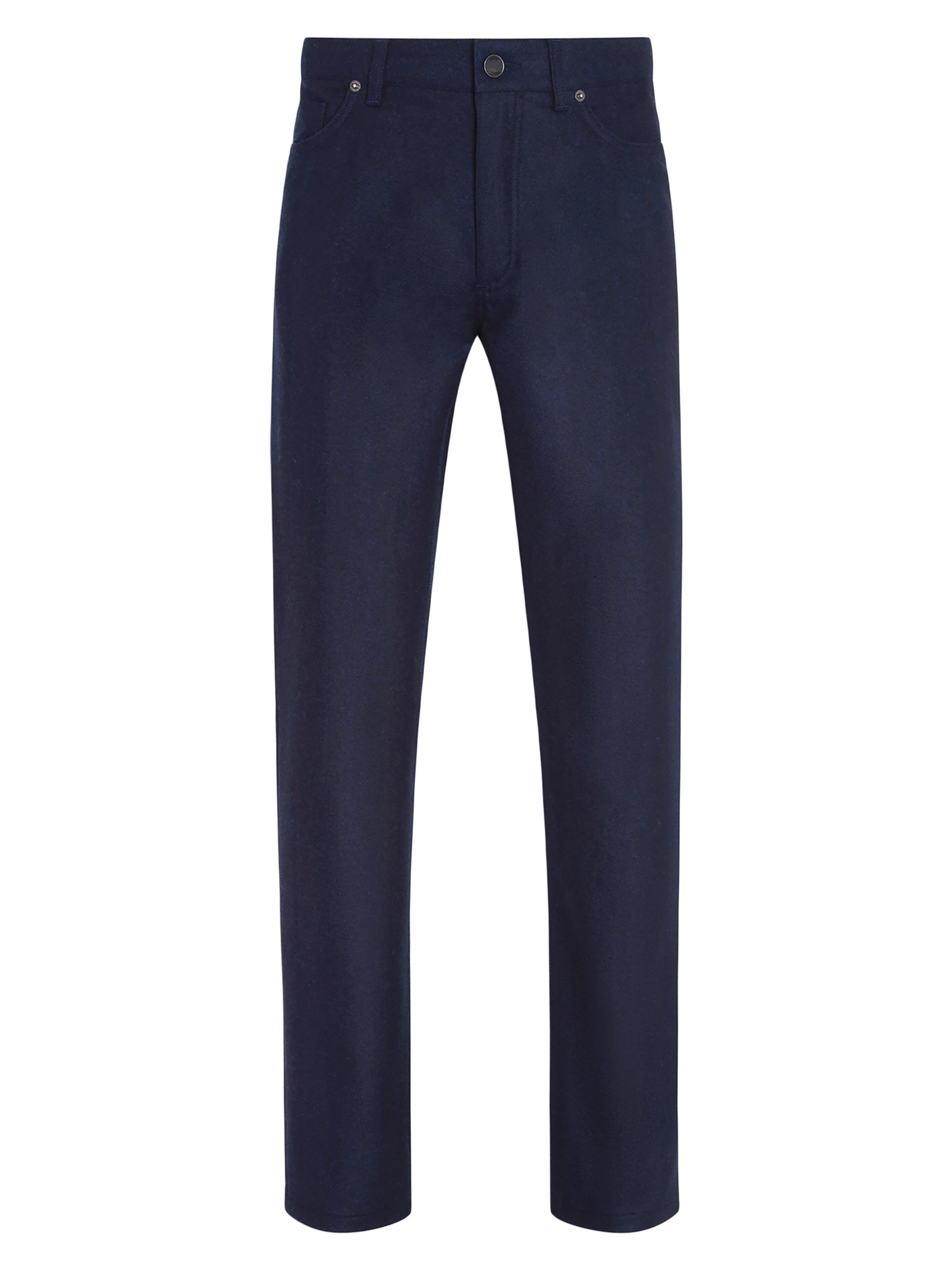 ZEGNA Men's Wool and Cashmere Roccia Pants - Dark Blue