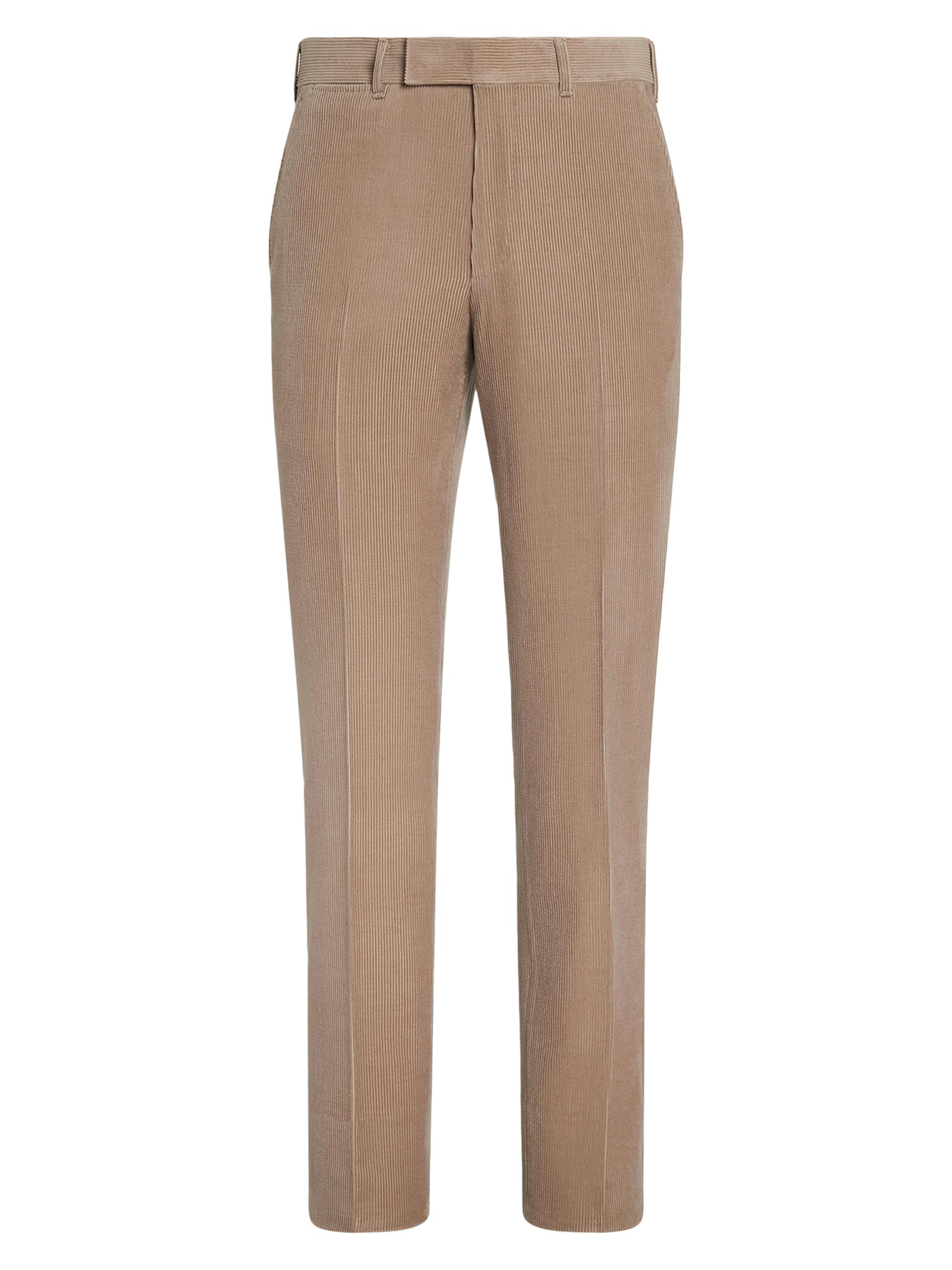 ZEGNA Men's Cashmere Wool and Silk Blend Pants - Light Taupe