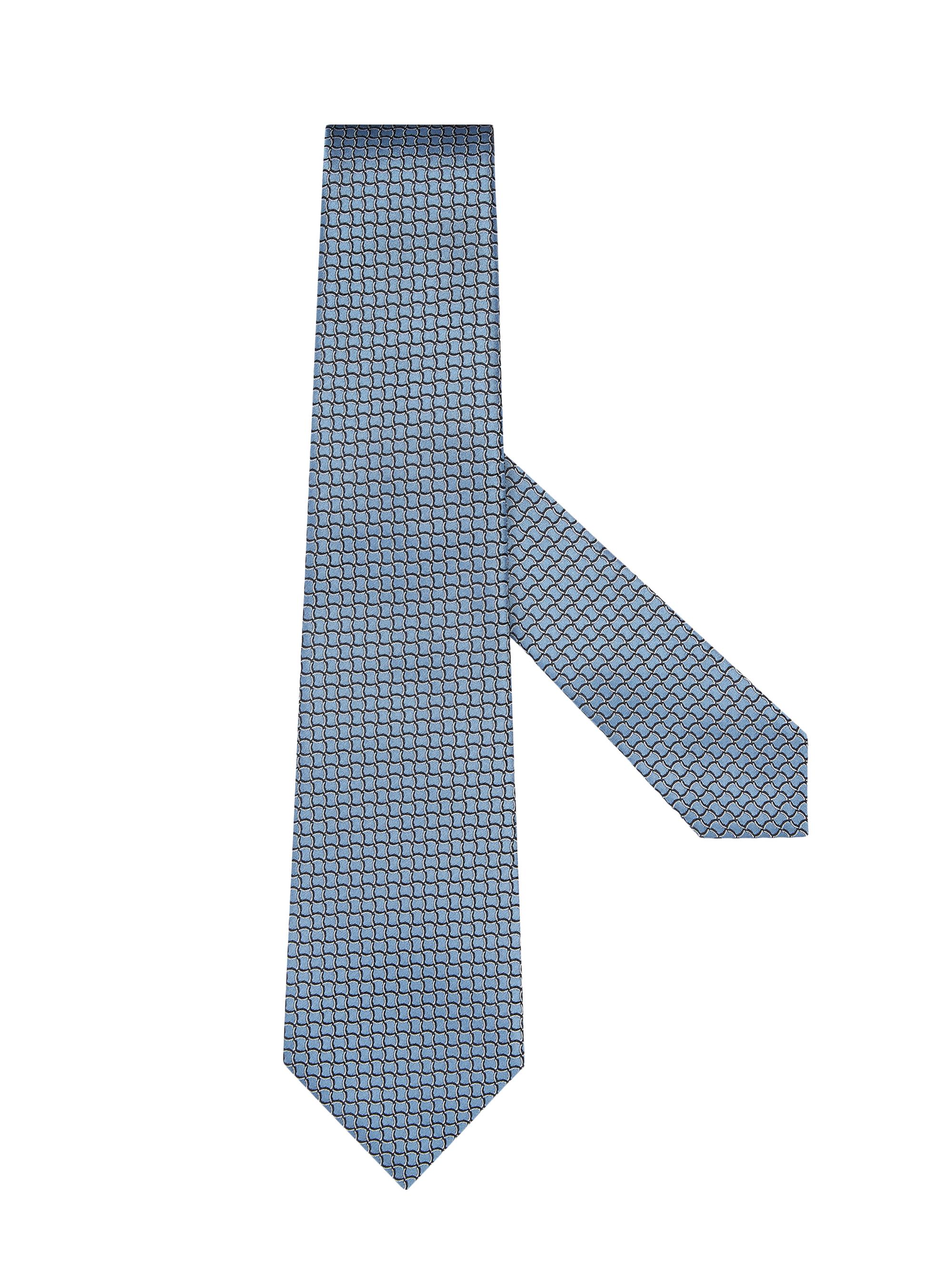 ZEGNA Men's Silk Tie - Light Blue