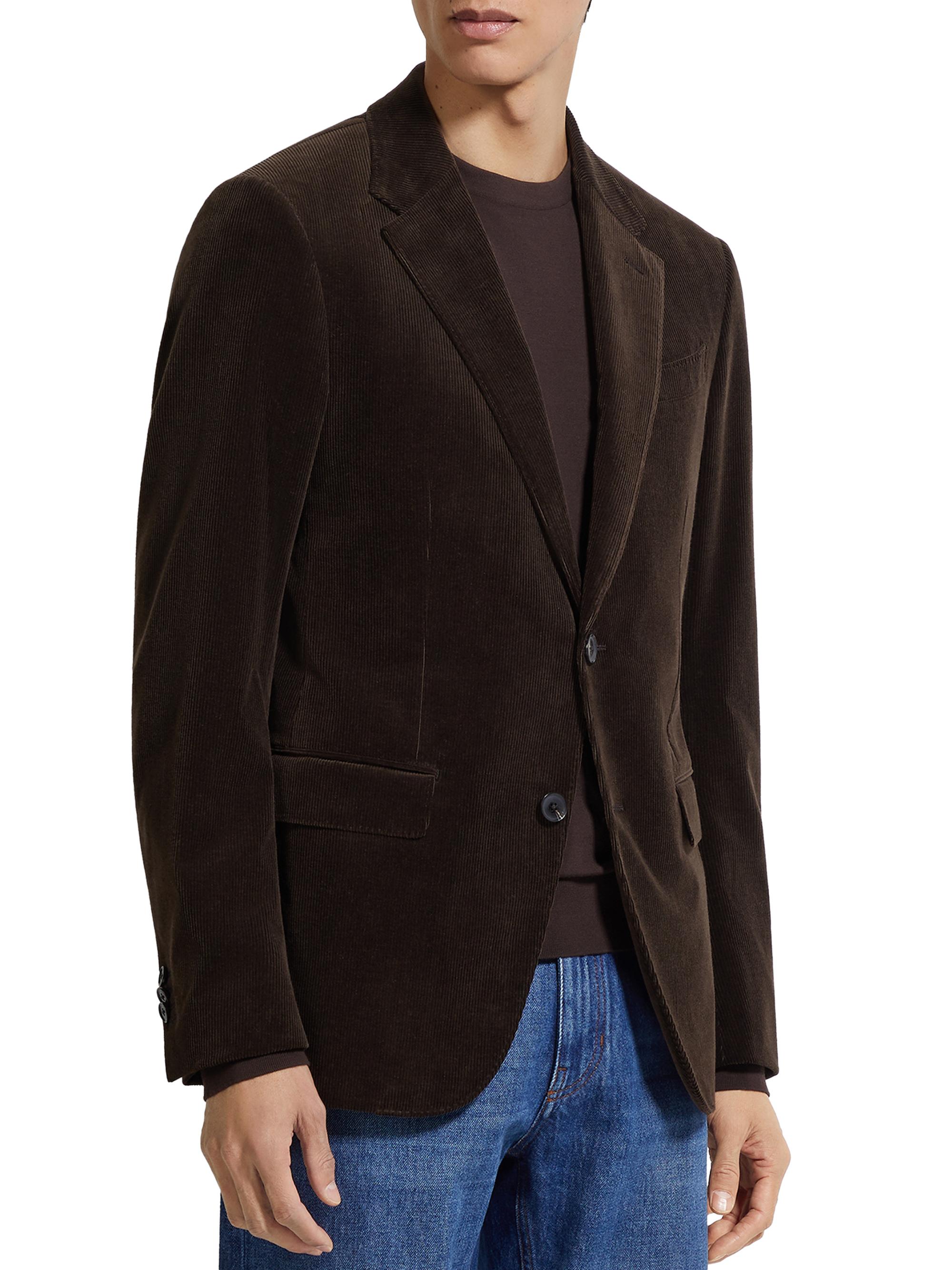 ZEGNA Men's Cashco Blazer - Dark Brown