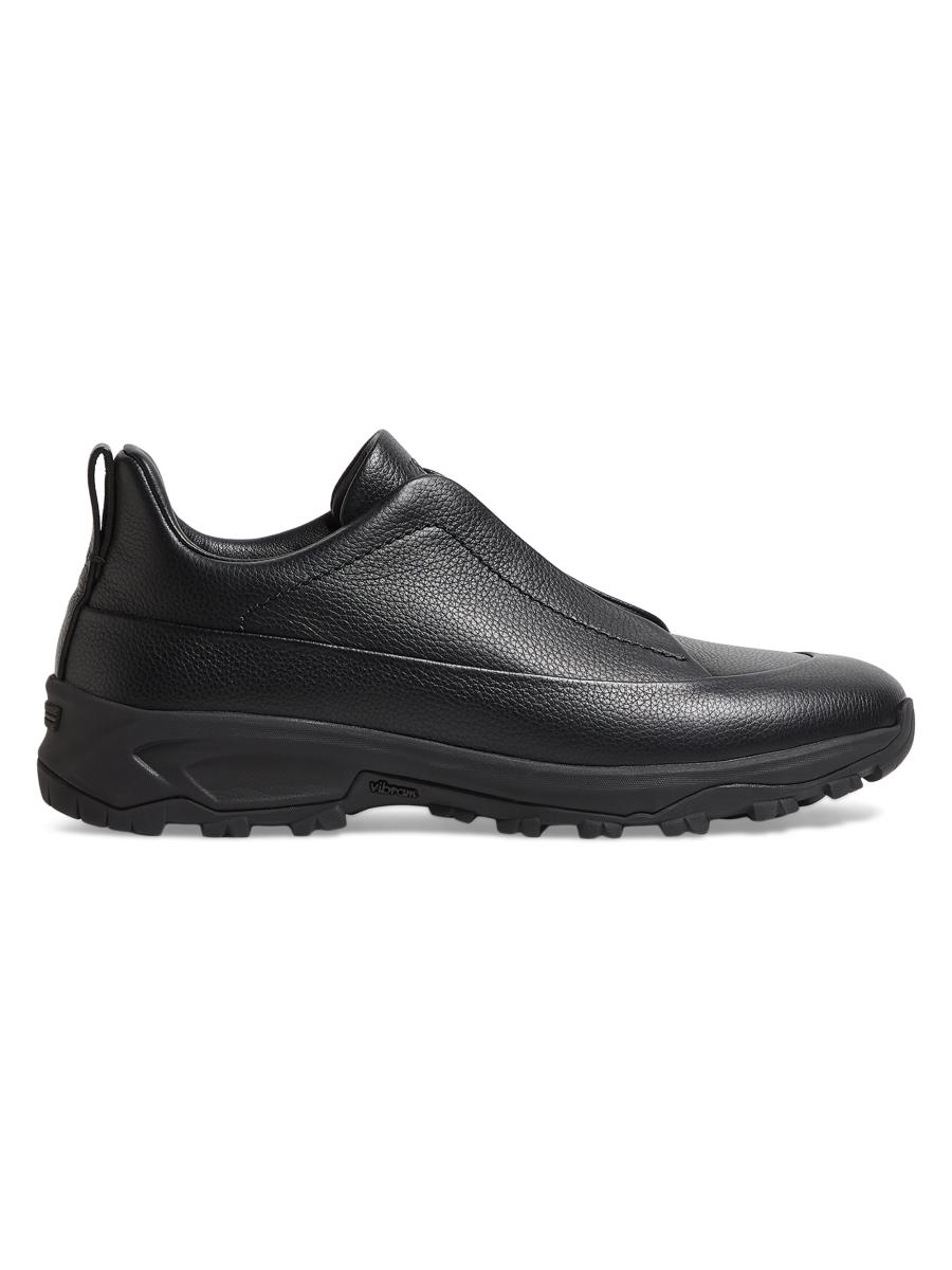 ZEGNA Leather Triple Stitch Monte Sneakers | Saks Fifth Avenue