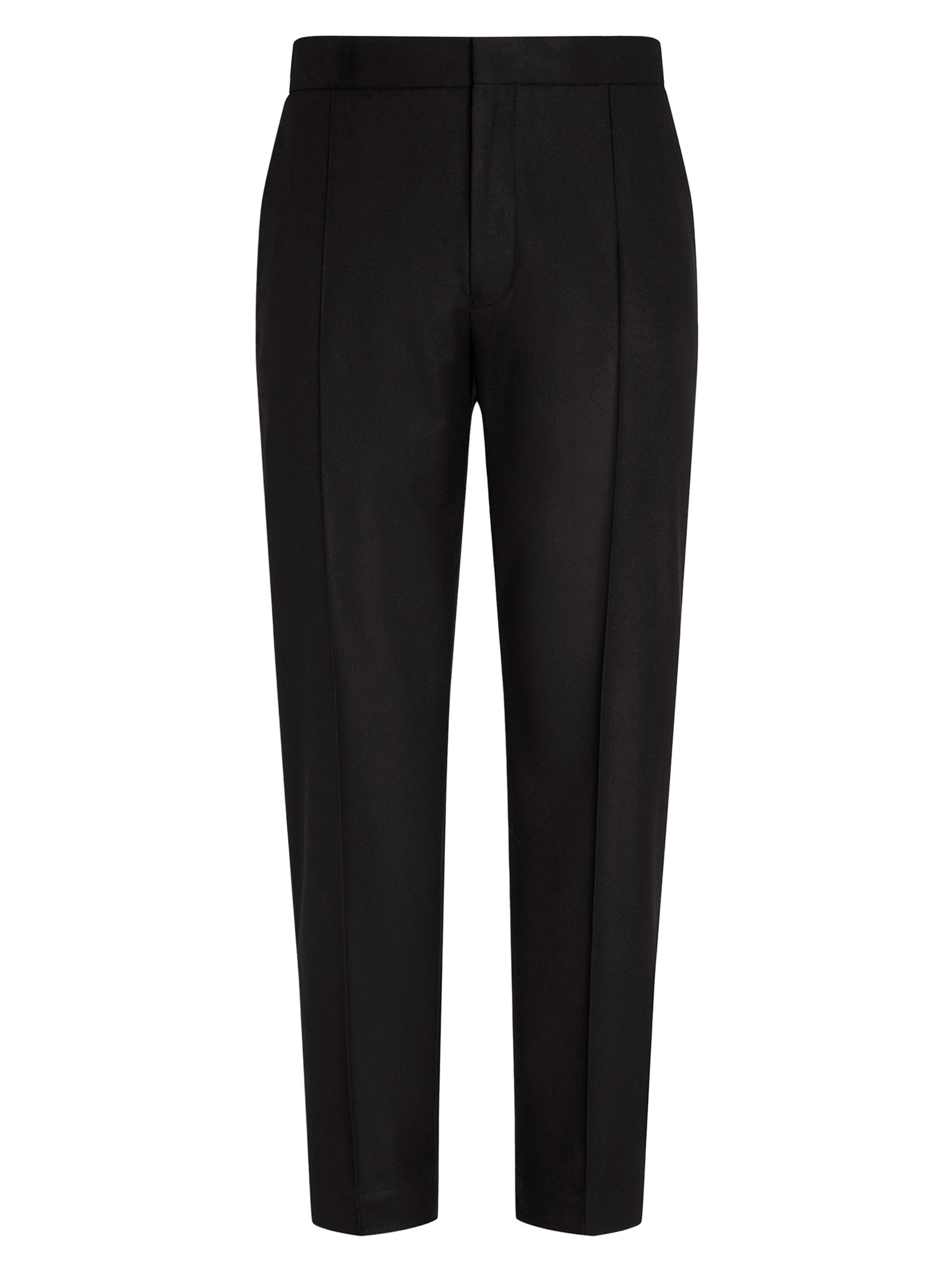 ZEGNA Men's 15milmil15 Wool Silk and Cashmere Pants - Black
