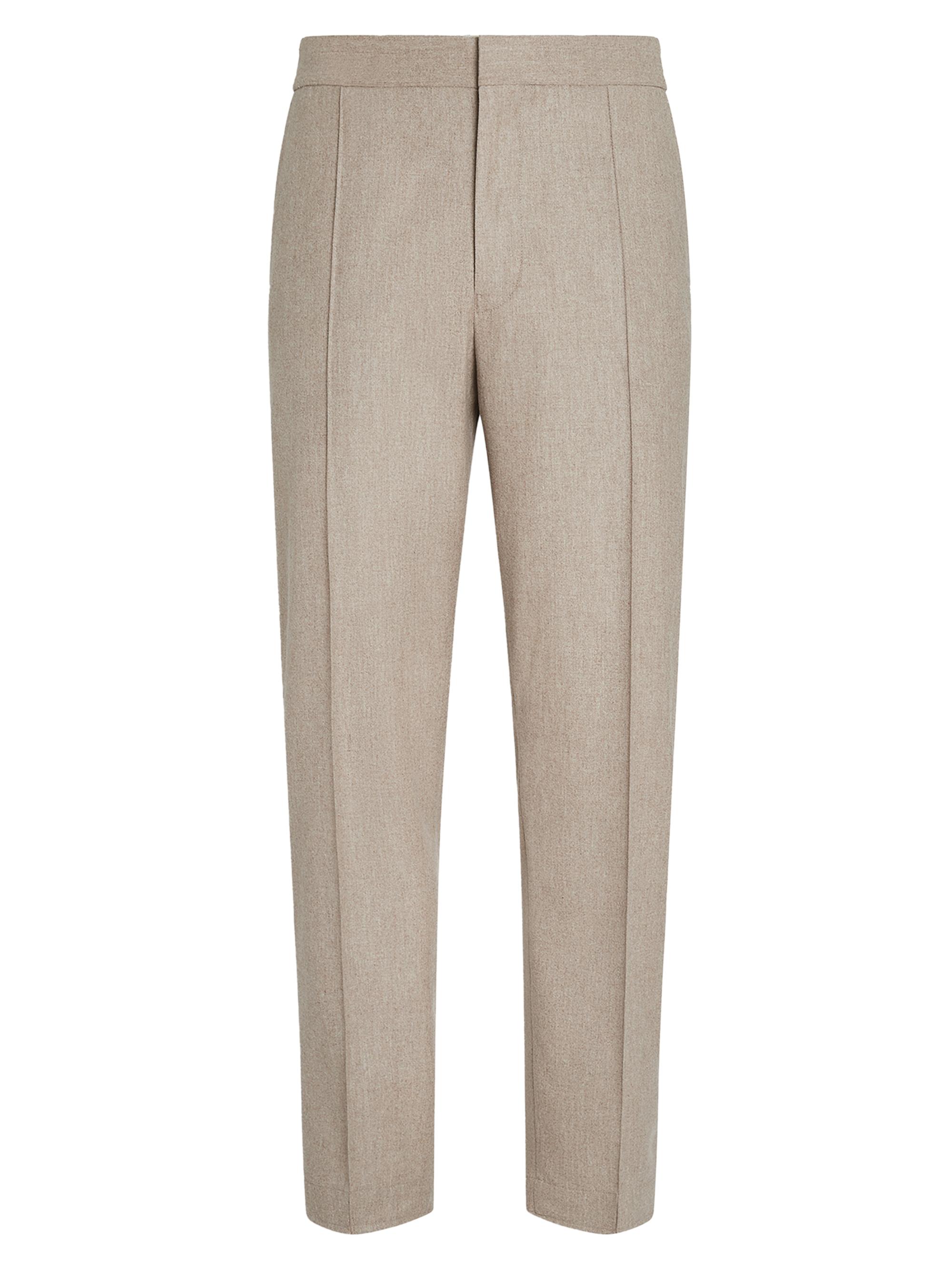 ZEGNA Men's 15milmil15 Wool Silk and Cashmere Pants - Light Taupe