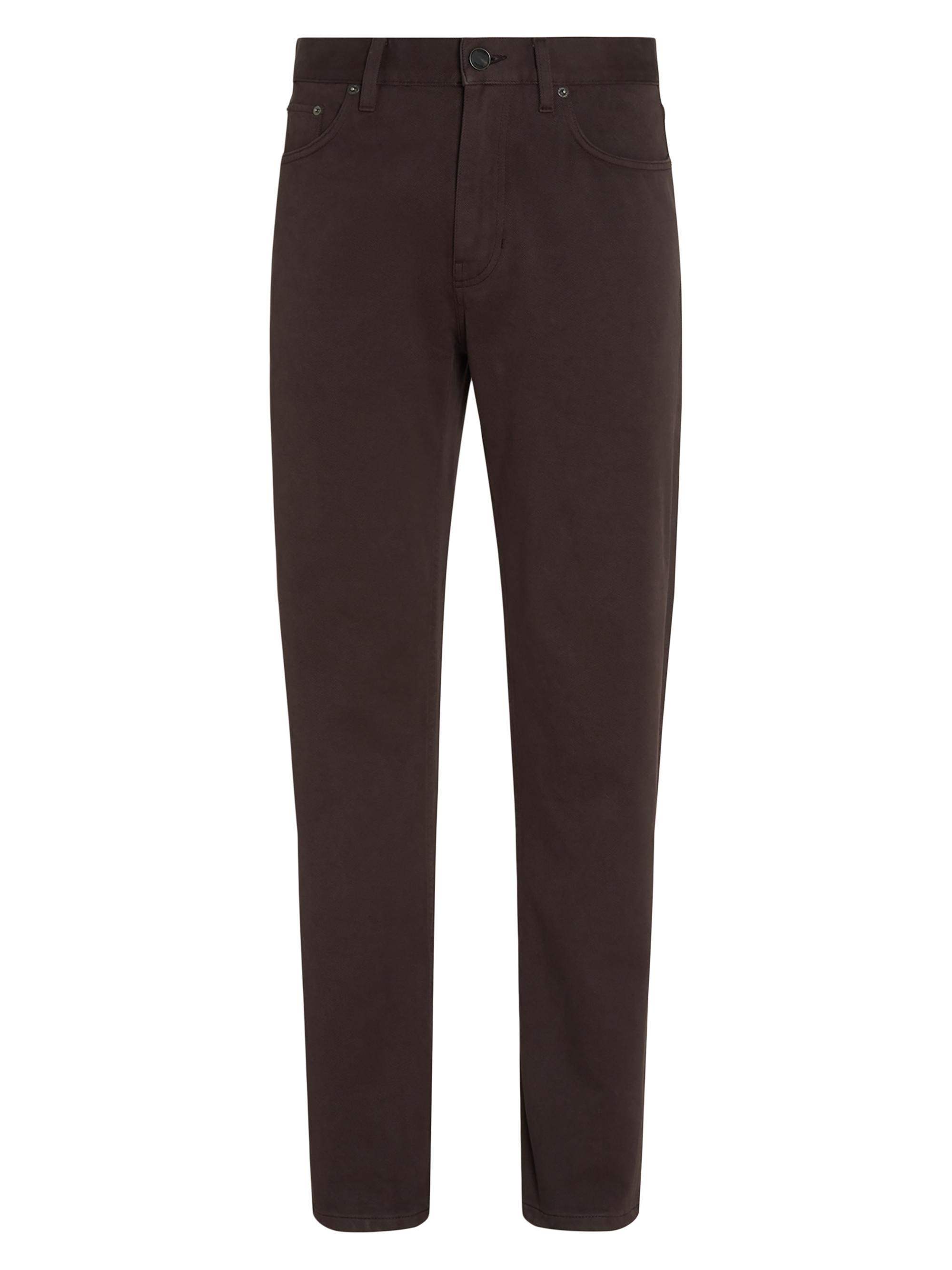 ZEGNA Men's Délavé Roccia Jeans - Dark Brown