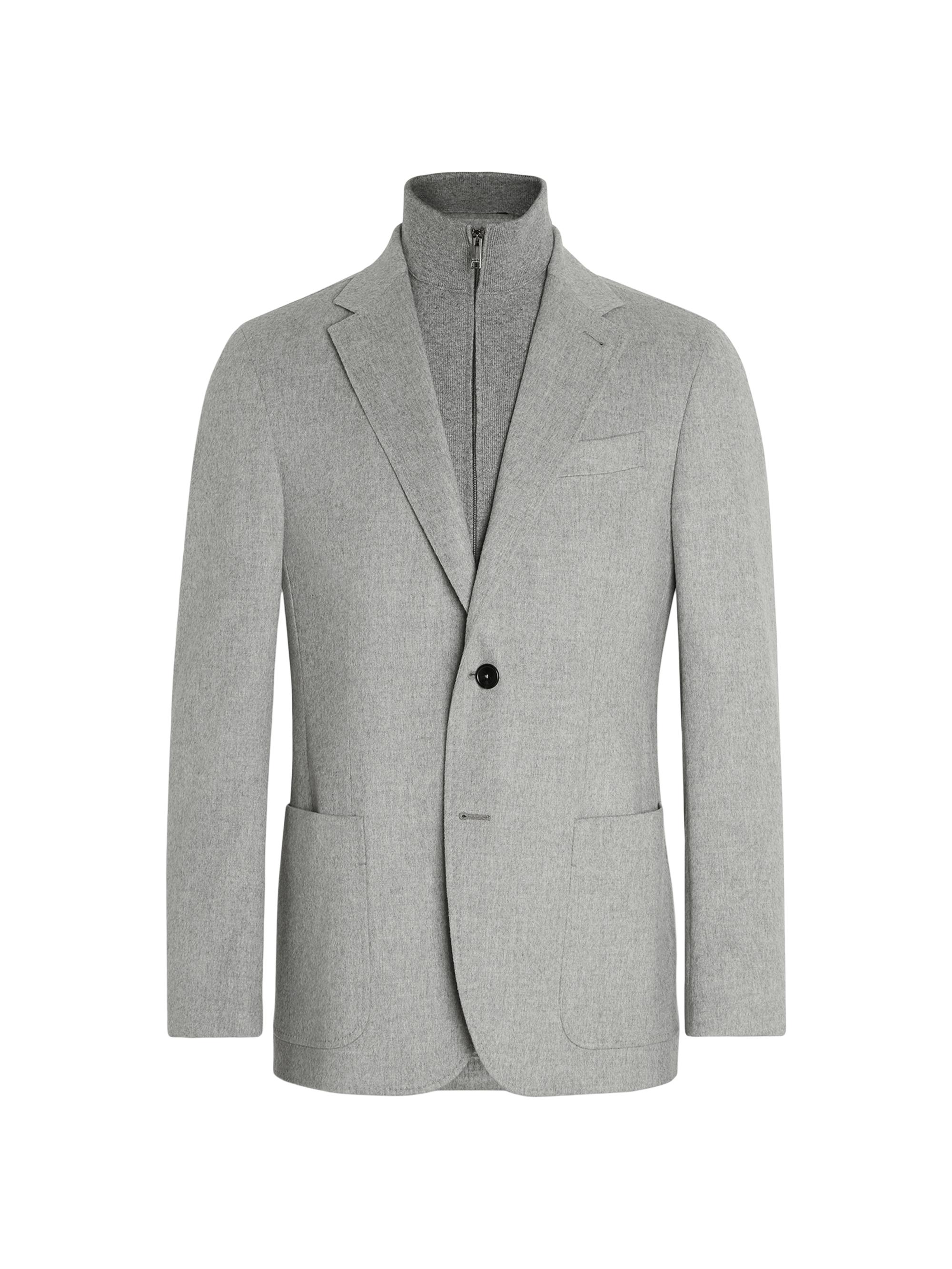 【美品】定価80万　グレーメランジュ Oasi Cashmere ジャケット ZEGNA Oasi Cashmere Jacket | Saks Fifth Avenue